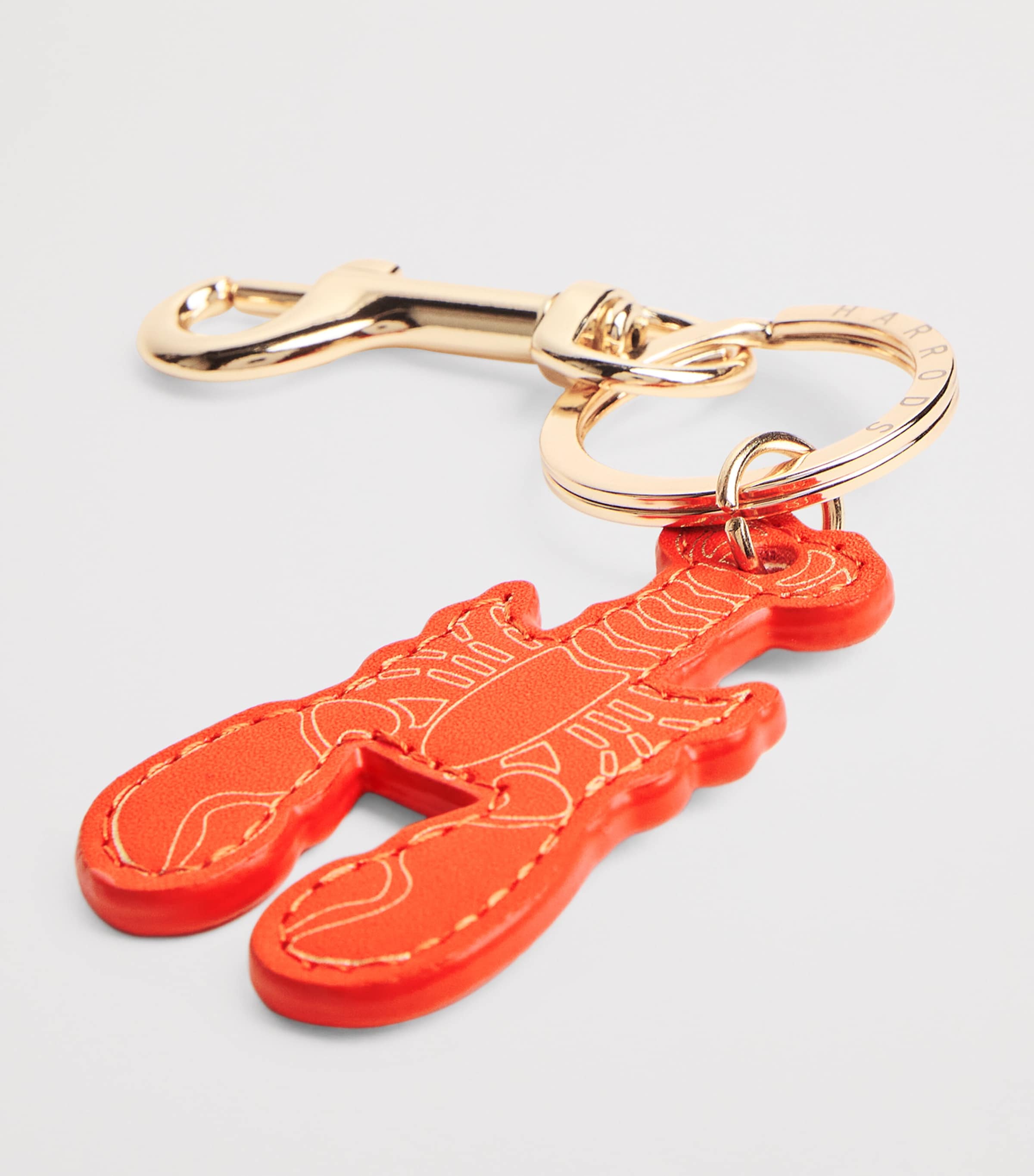 Harrods Leather Lobster Keyring Image 2