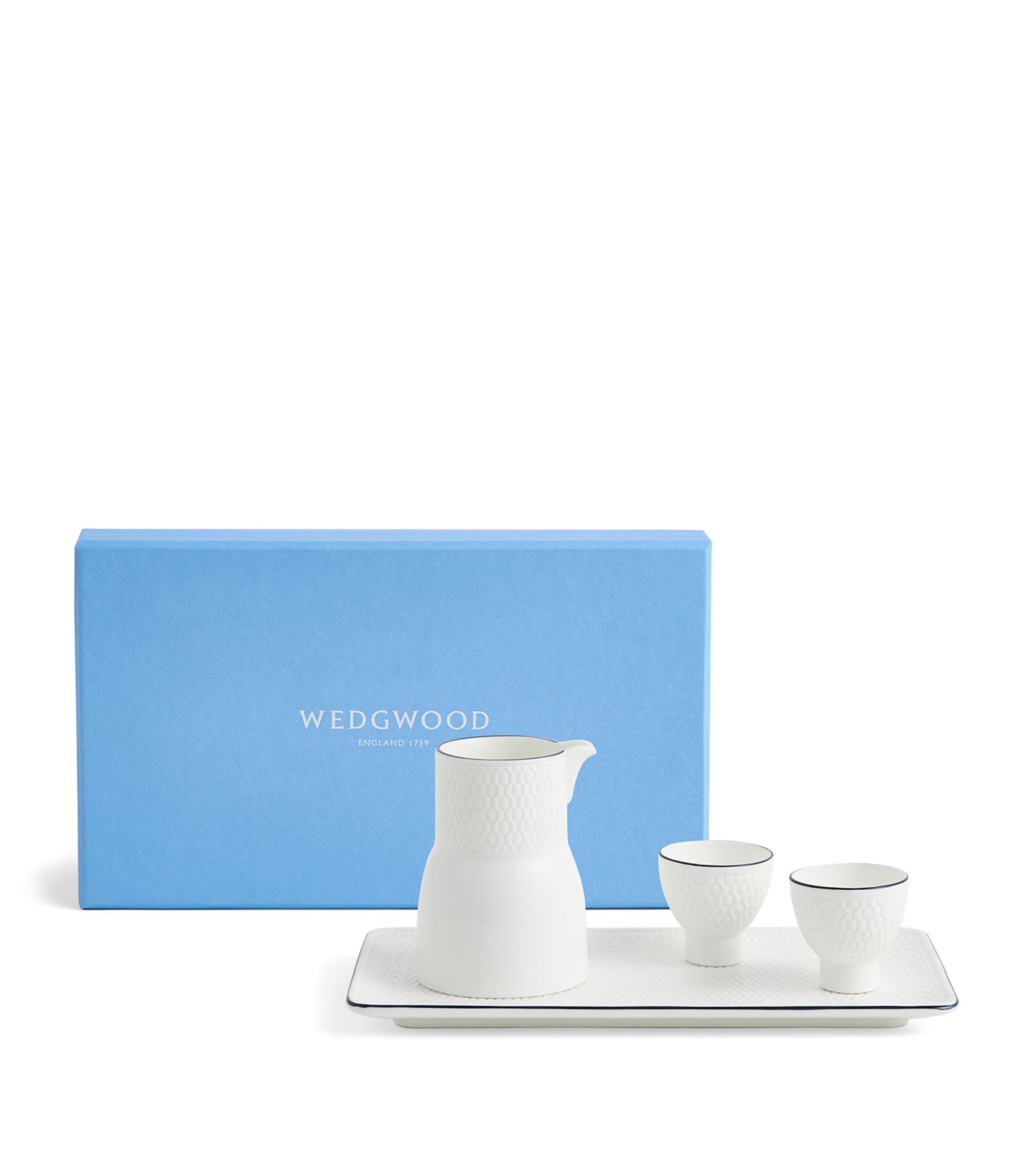 Fine Bone China Gio Baijiu Jug and Cups Set WHITE Image 8