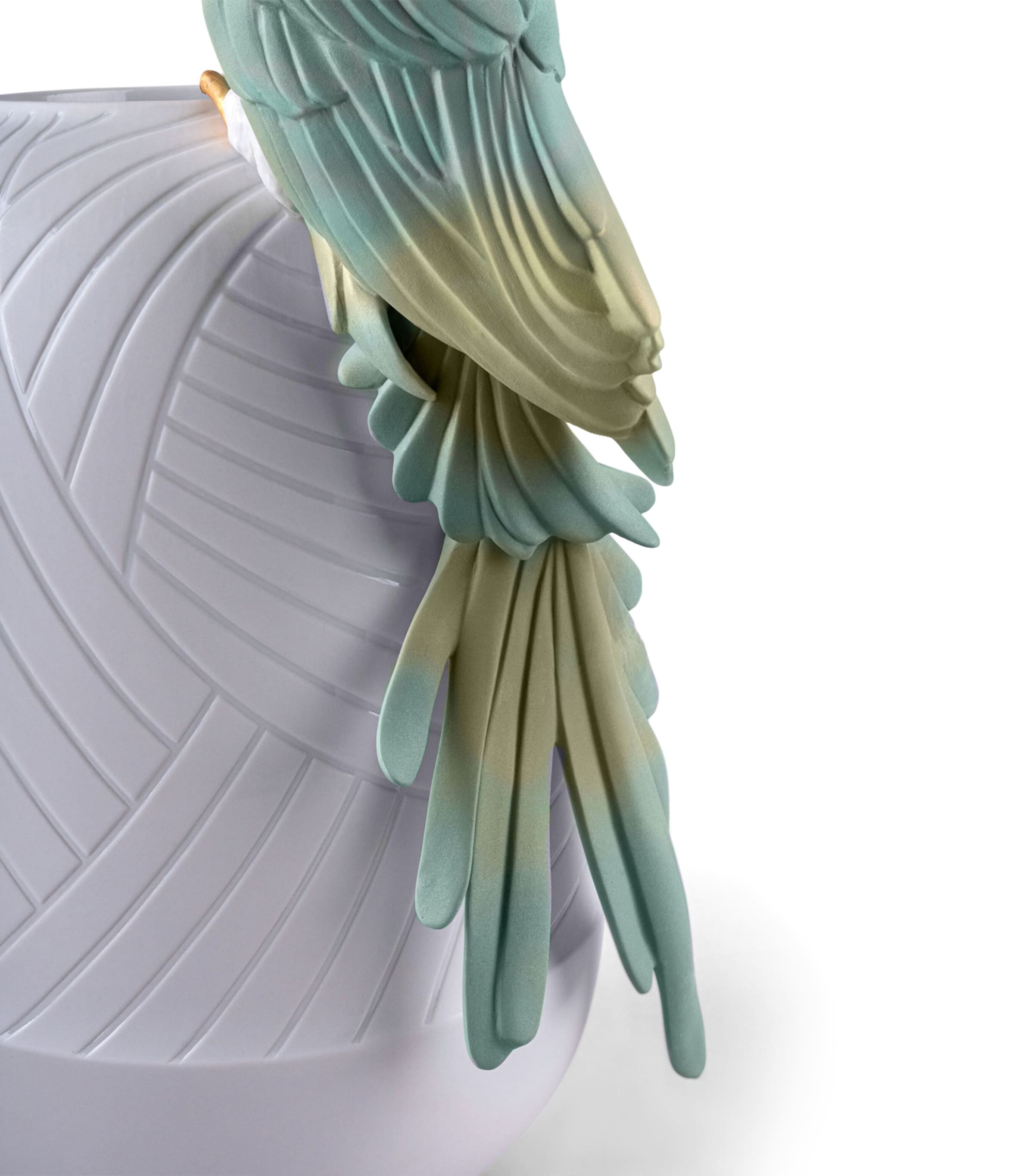 Porcelain Macaw Vase (56cm) NO COLOUR Image 2