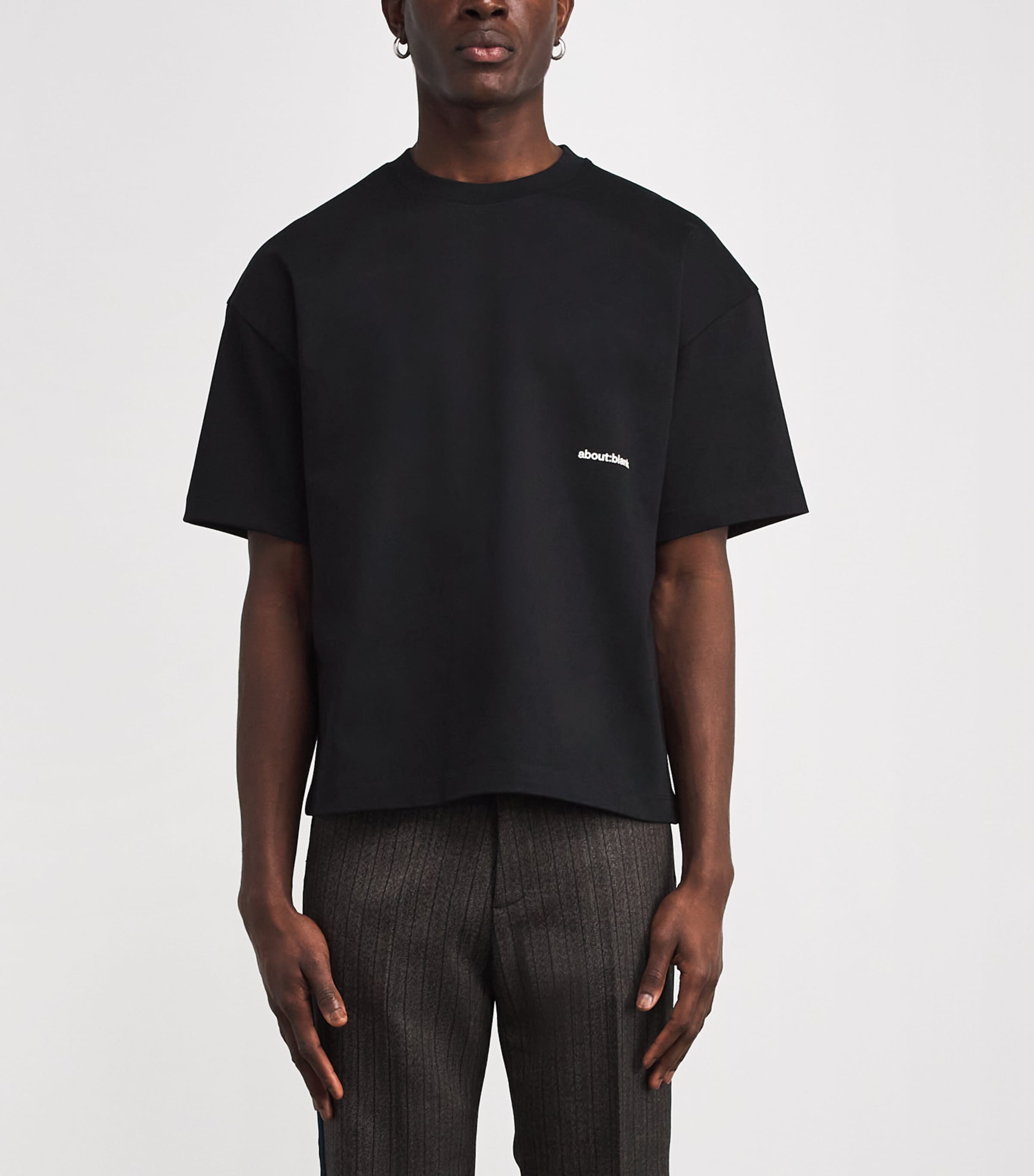 Cotton Back Logo T-Shirt BLACK/ECRU Image 3