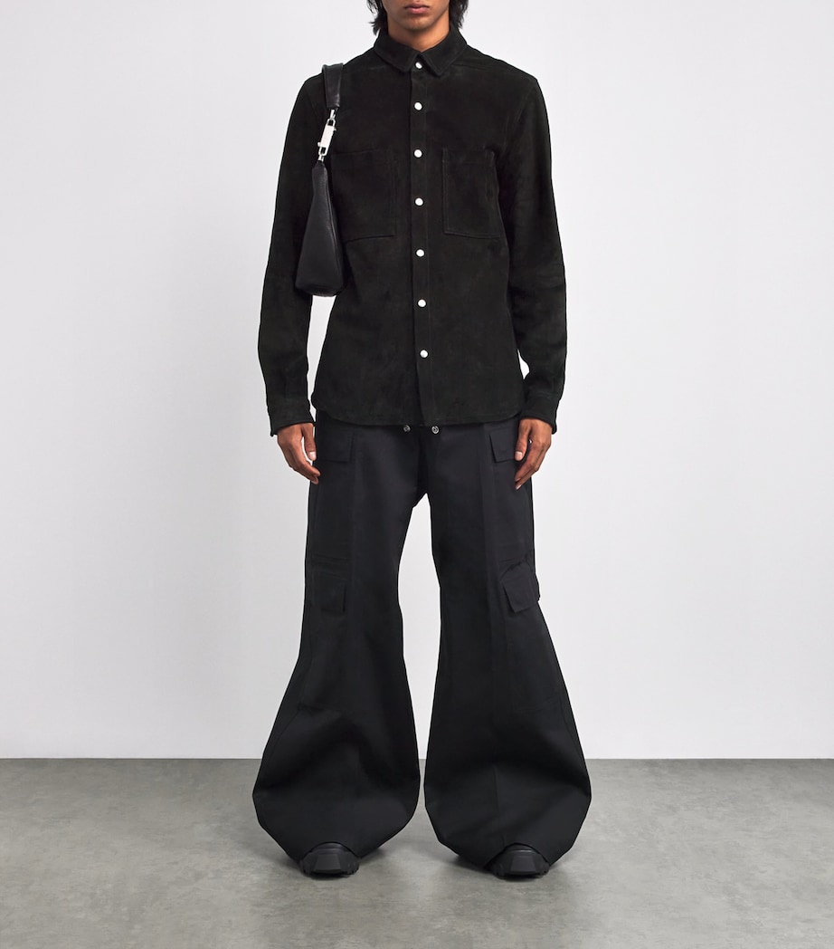 Suede Overshirt BLACK Image 2
