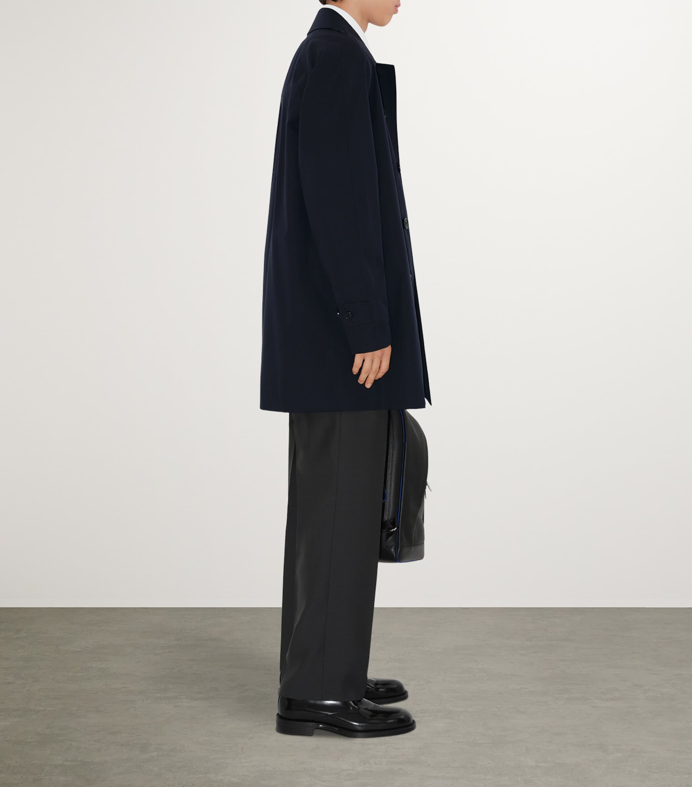 Short Camden Heritage Car Coat COAL BLUE Image 3