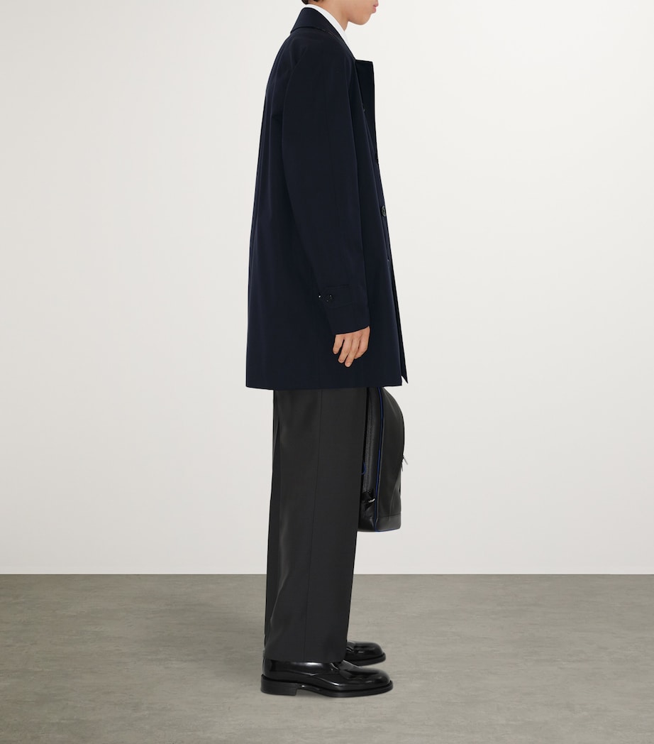 Short Camden Heritage Car Coat COAL BLUE Image 3