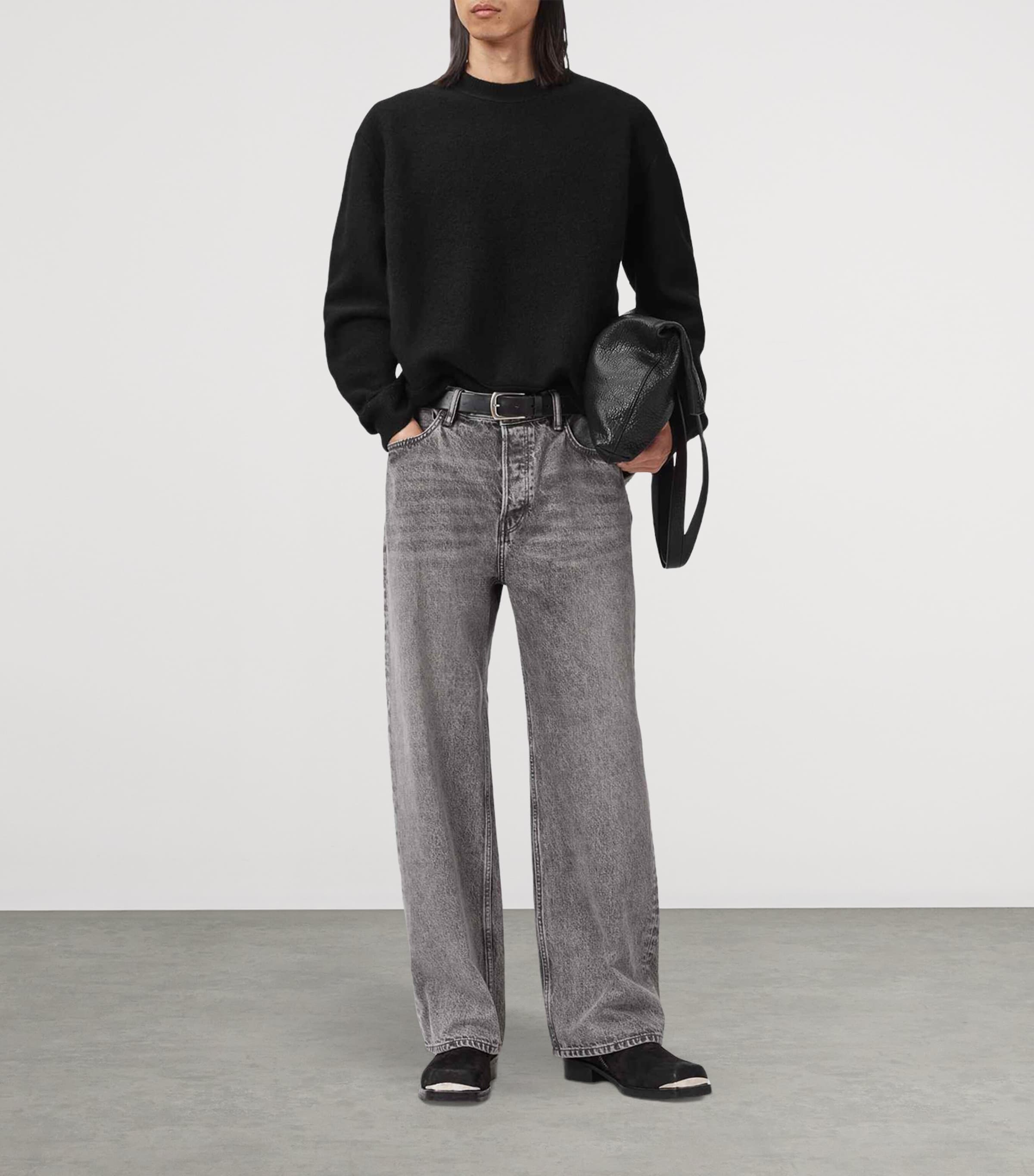 Merino Wool Marko Sweater BLACK Image 3