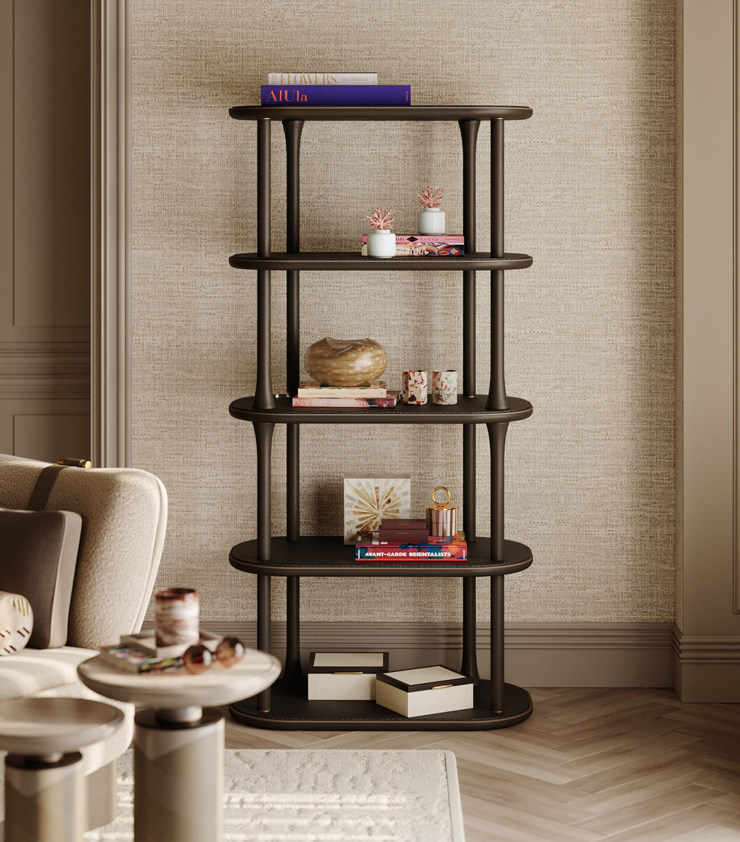 Frato Wood Matera Bookcase Black Image 2