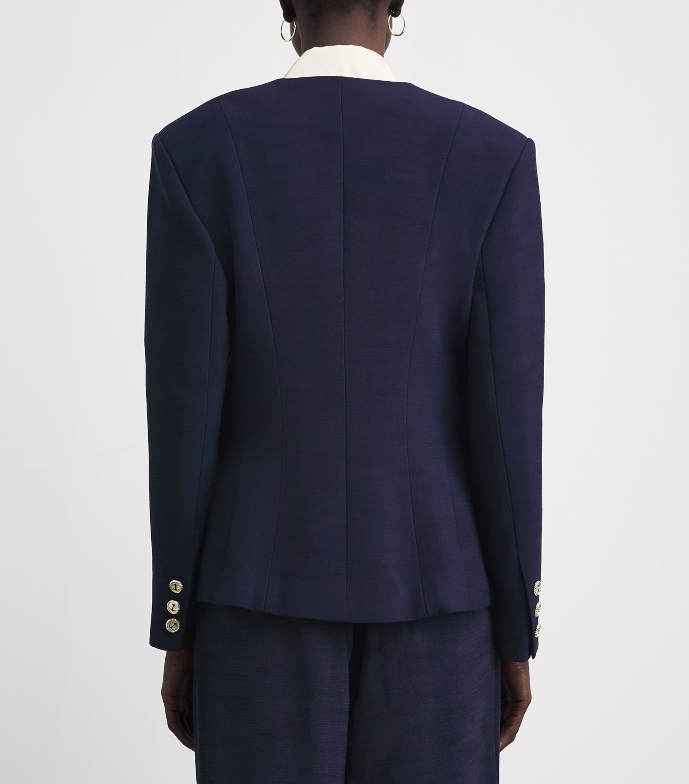 Claudie Pierlot Womens V-Neck Jacket Navy Image 5