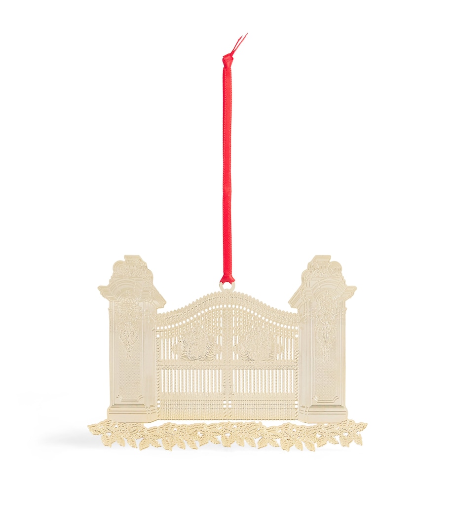 The London Christmas Company Buckingham Palace Gates Tree Decoration Gold Image 1