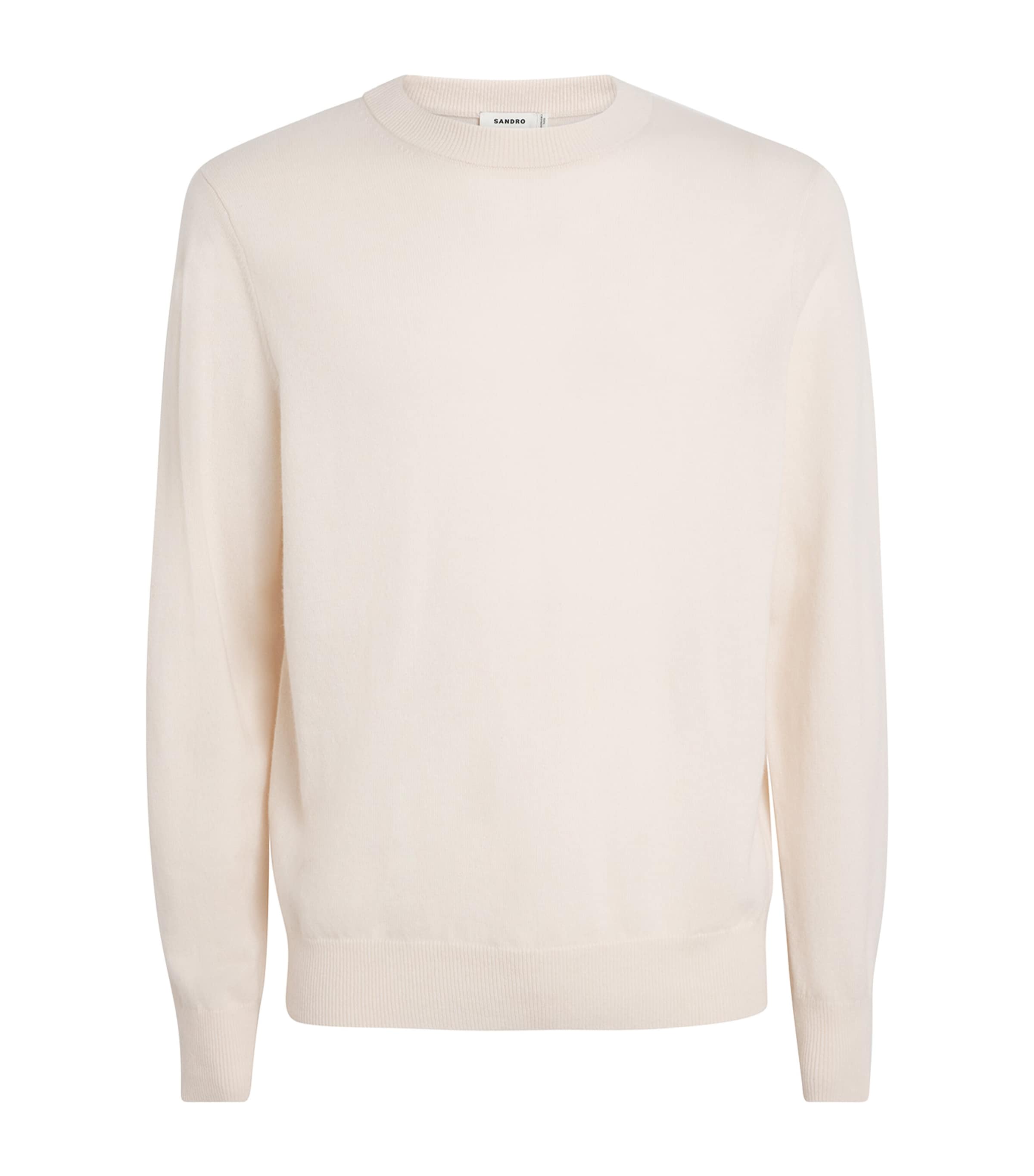 Sandro Paris Cashmere Crew-Neck Sweatshirt | Men New In | Mens Clothing | Men Clothing | Sweatshirts & Hoodies | Knitwear | Cashmere | Designers | Sandro Paris