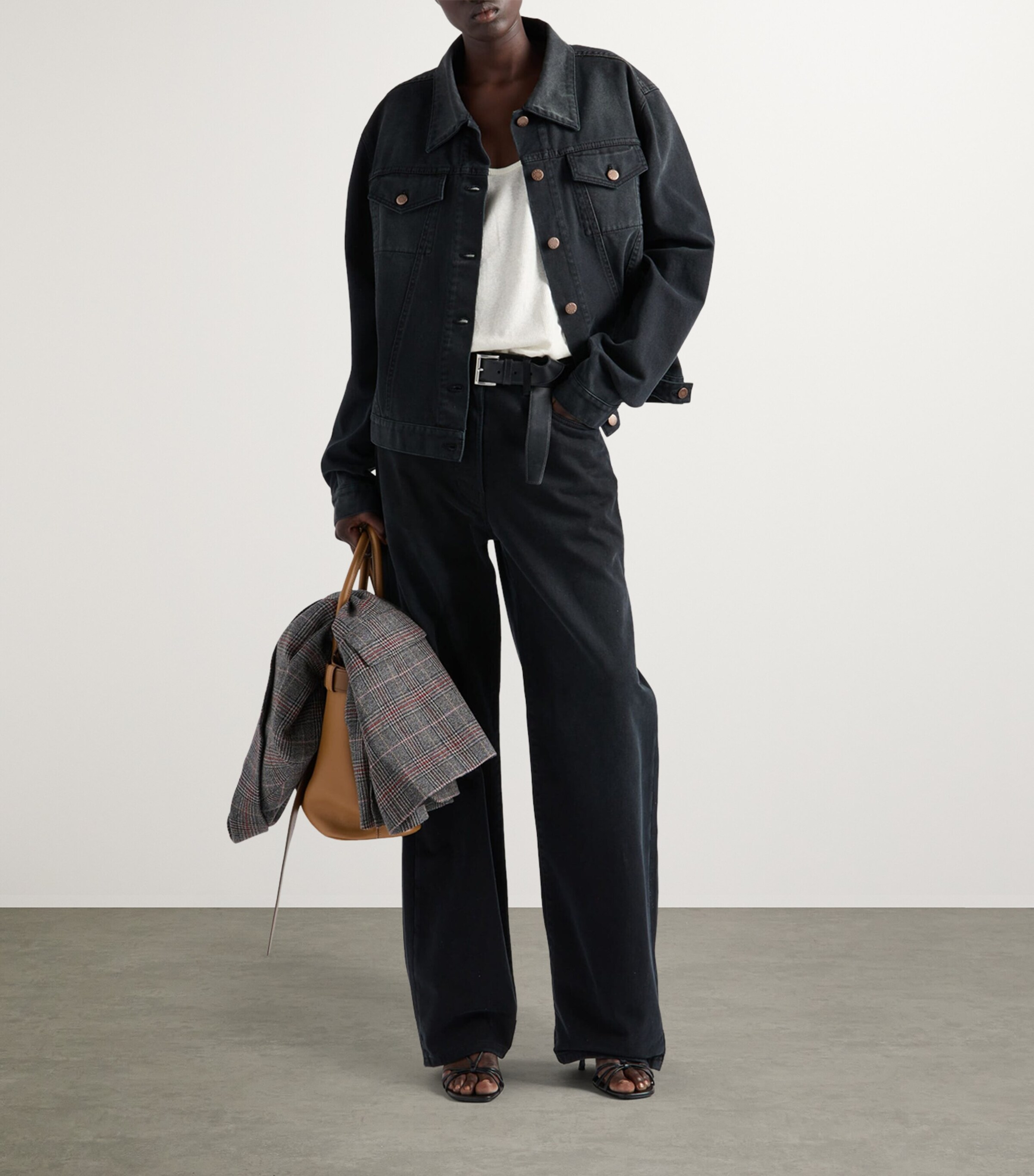 Denim Trucker Jacket F0557 Image 2