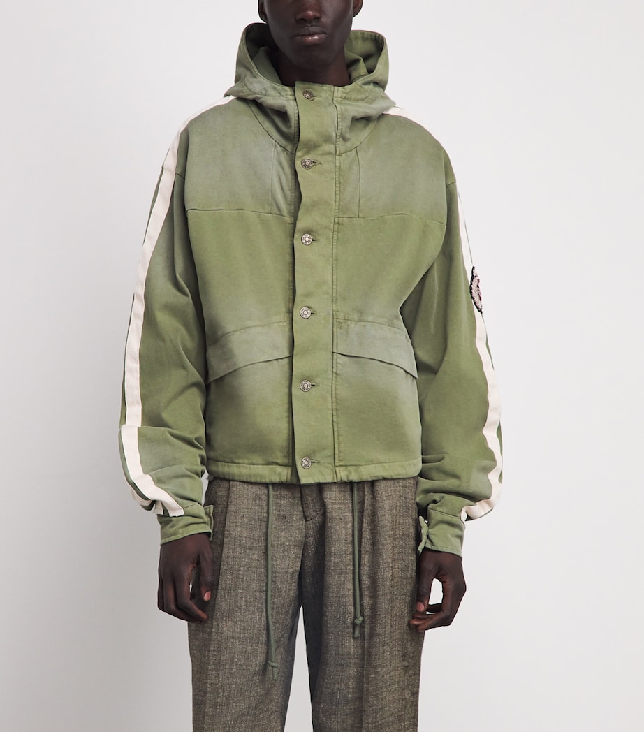424 Mens Cotton Racing Jacket Sage Grn Image 4