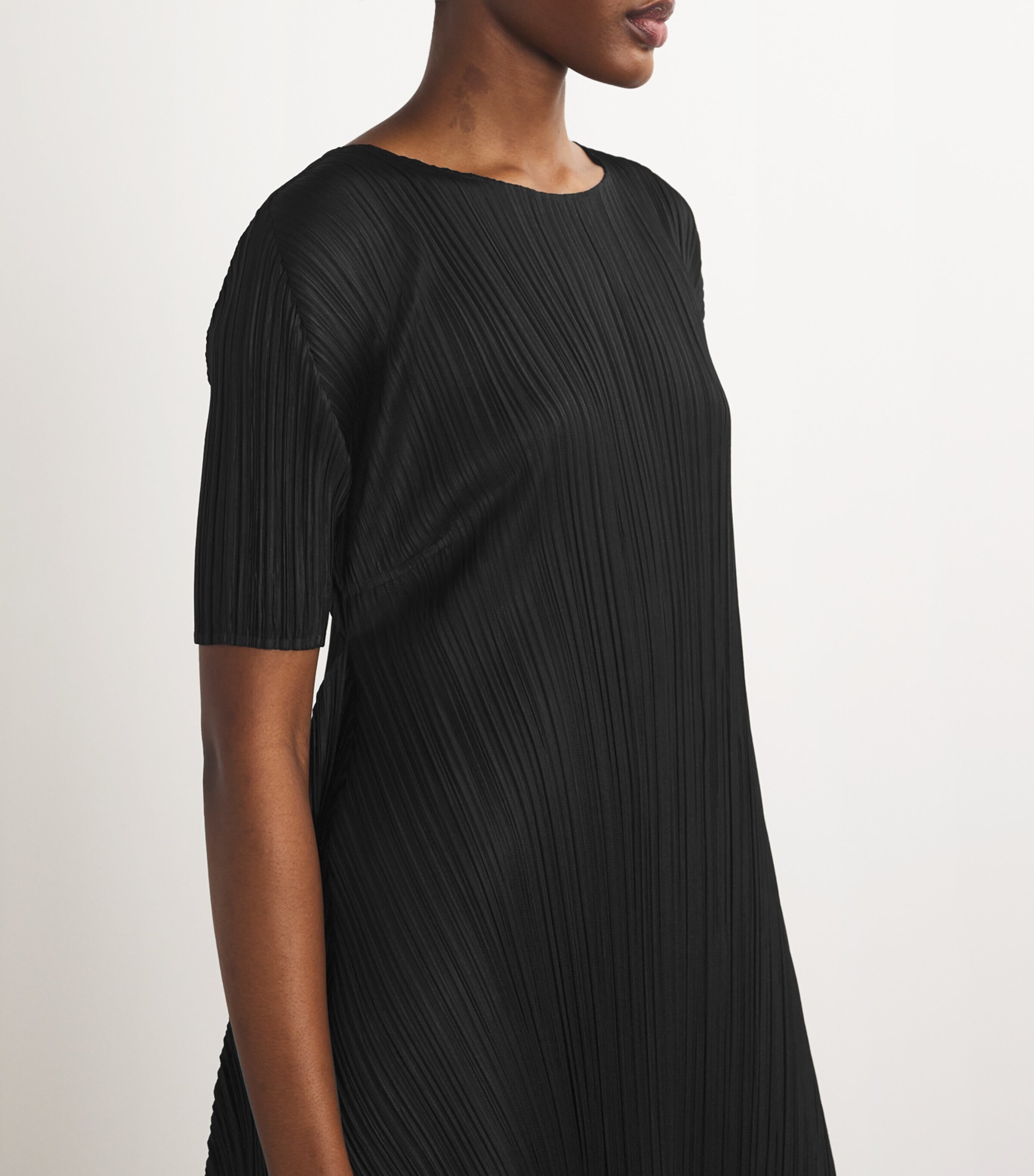 ワンピース PLEATS PLEASE EFFICIENT SQUARE blue 3 Pleats Please Issey Miyake Efficient Plissé Square Dress