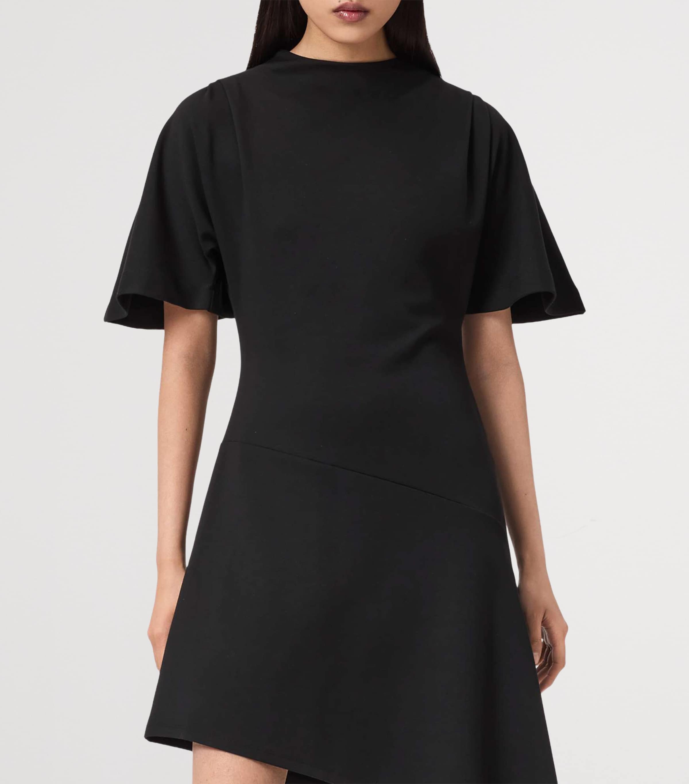 AllSaints Womens Rosa Mini Dress Black Image 3