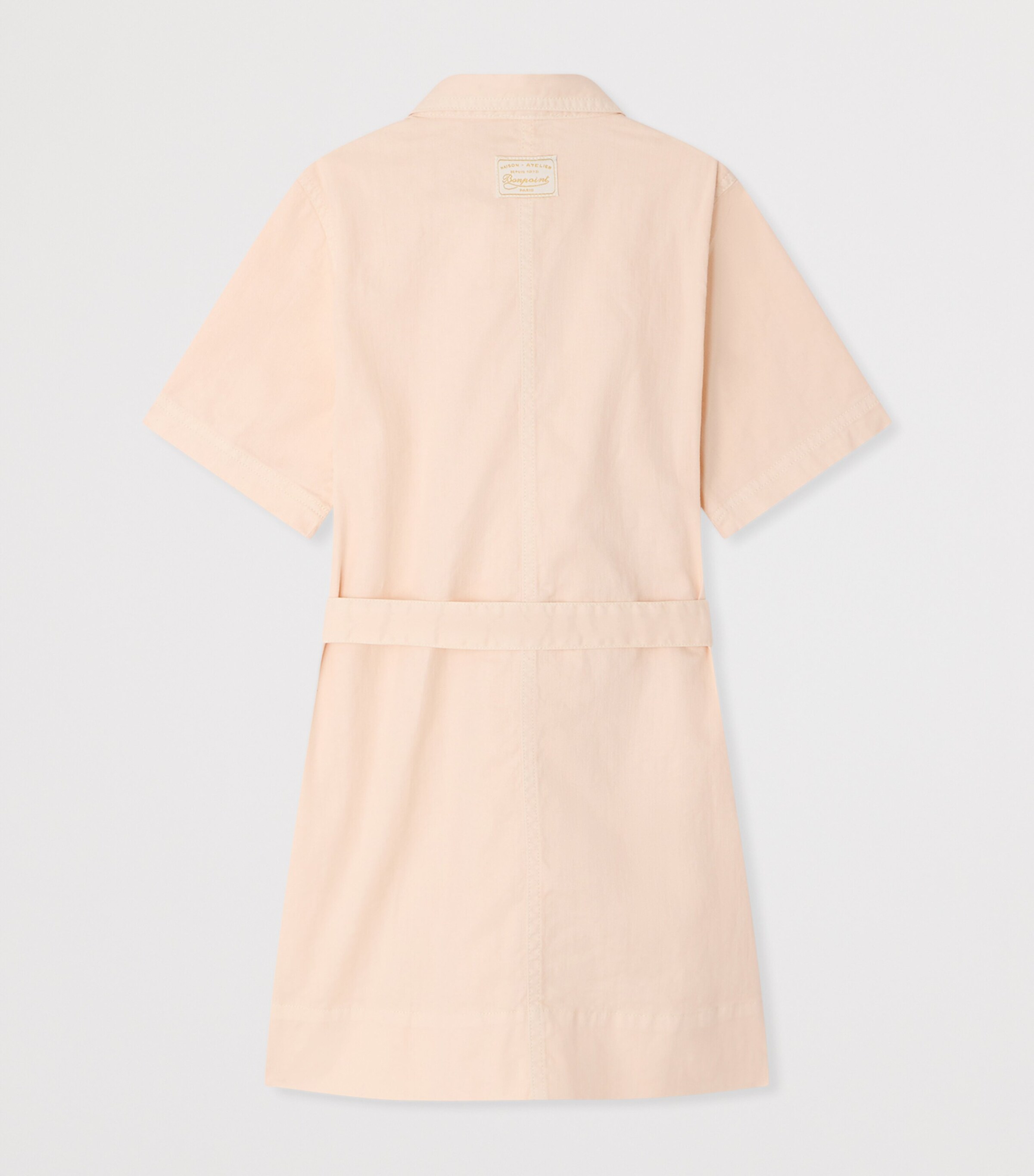 Bonpoint Lauriane Denim Dress (10-14 Years) Rose Poudre Image 2