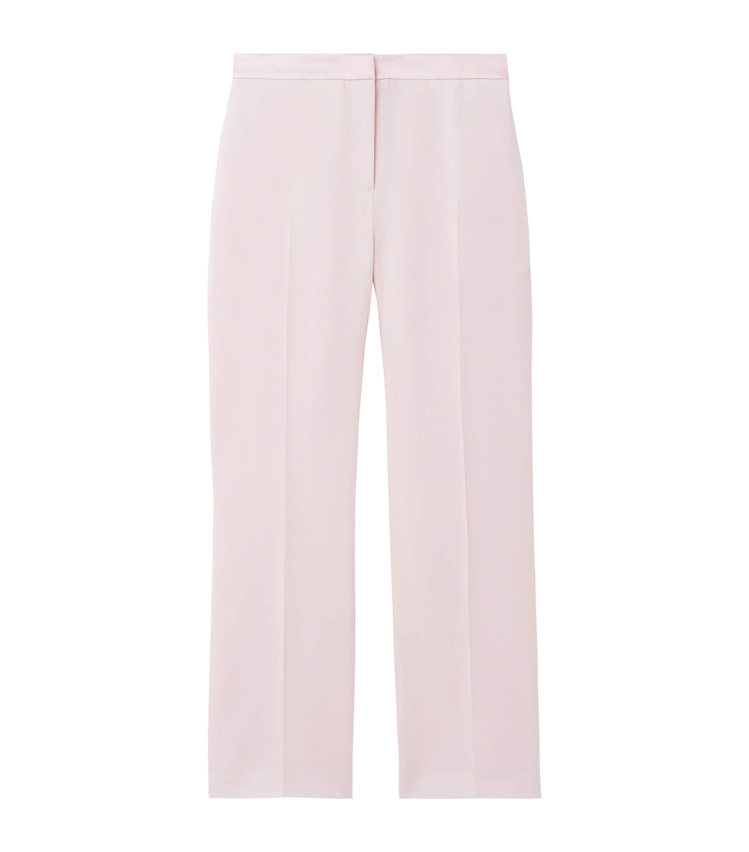 Alexander Mcqueen Wool-mohair Straight Tailored Trousers In Purple