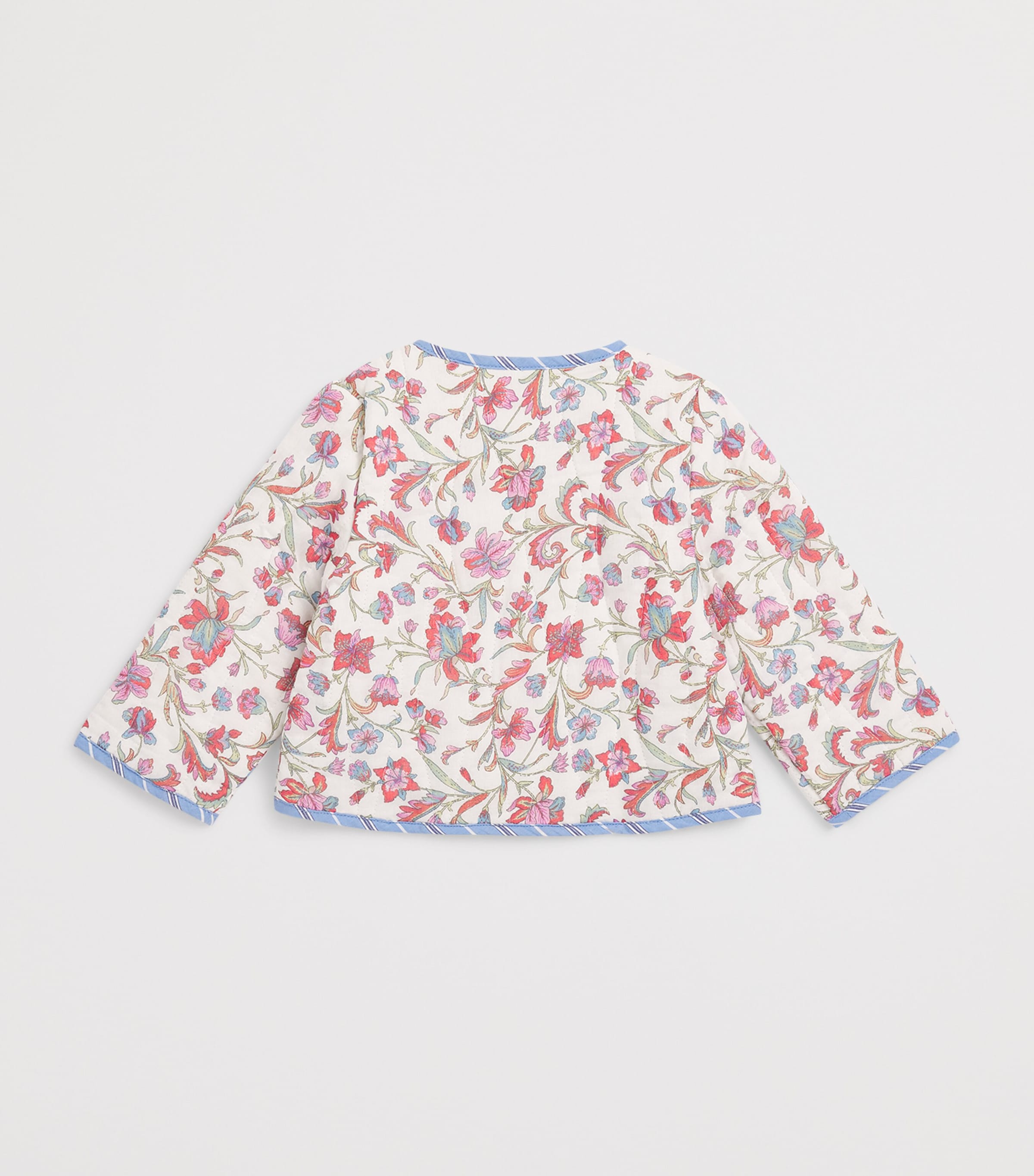 Cotton Floral Astrid Jacket (6-24 Months) 101365682CRM FLRLHVN Image 2