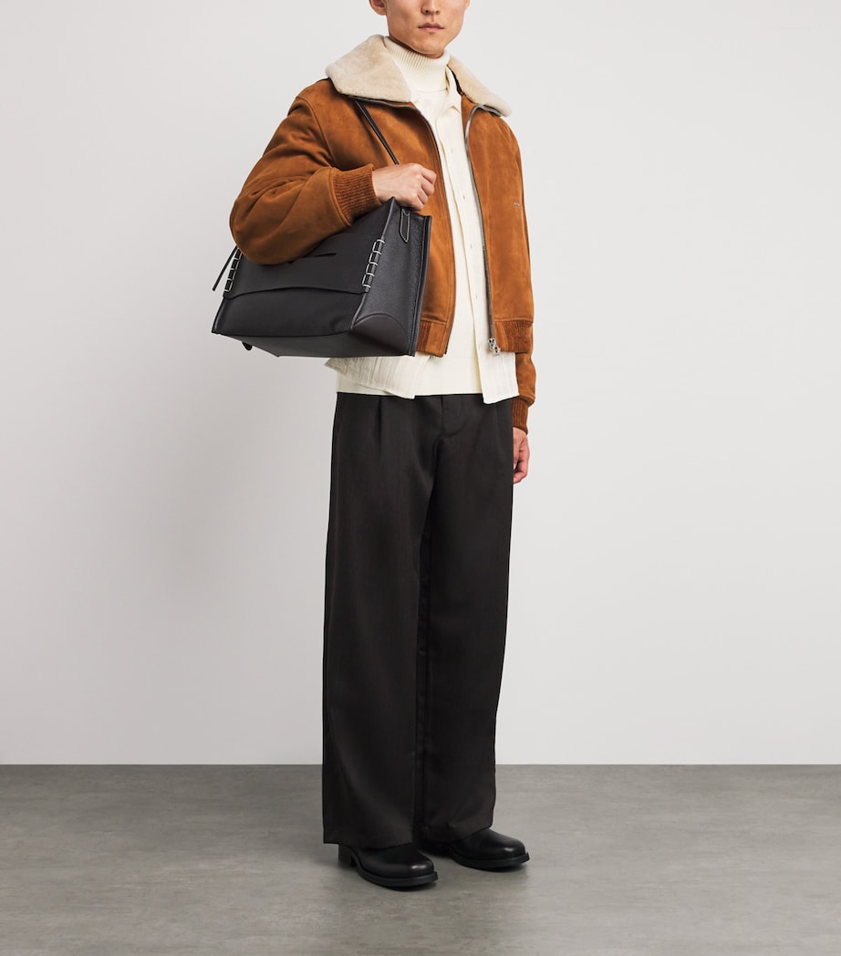 Suede Bomber Jacket CAMEL Image 2