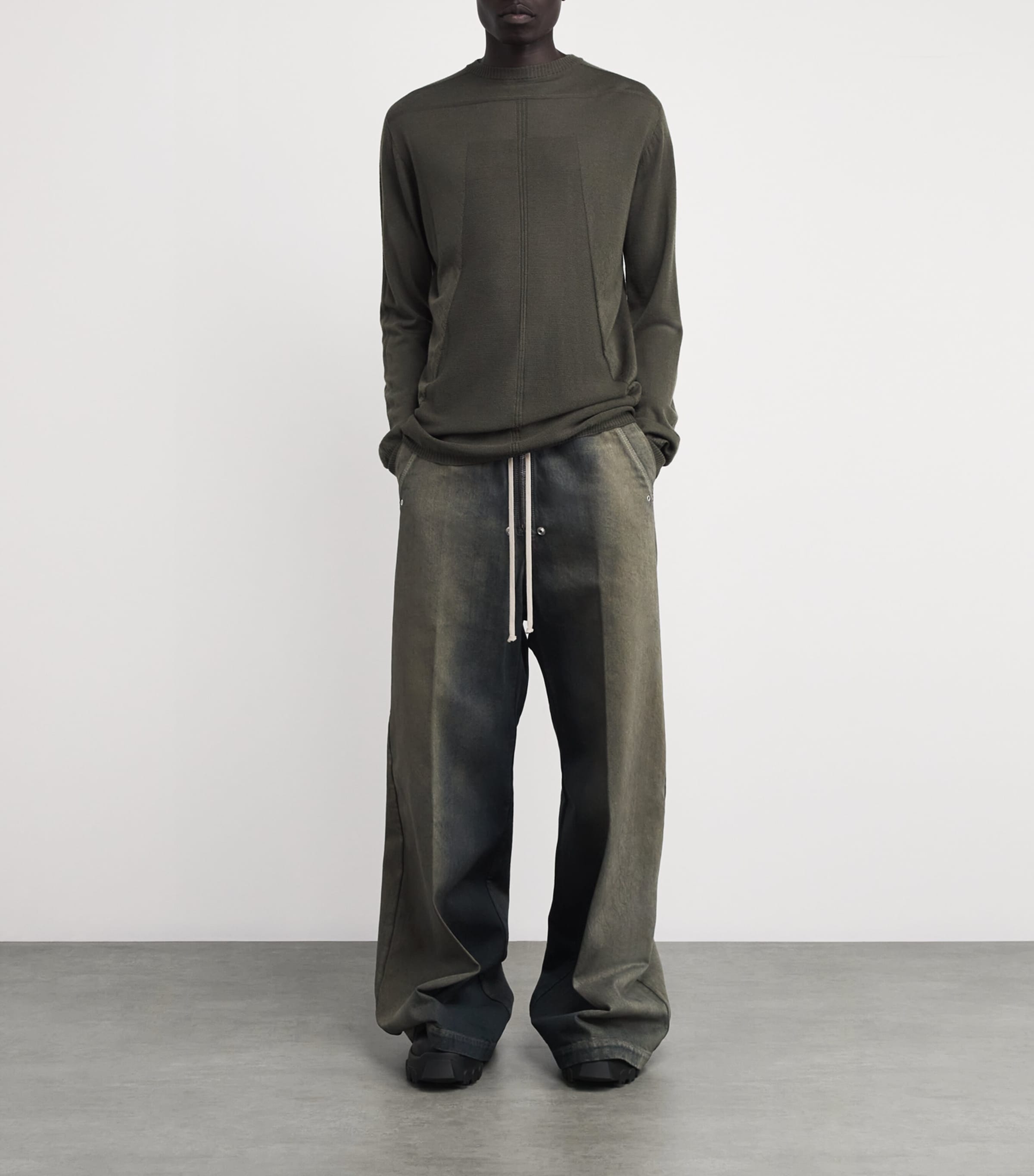 Cotton Bela Wide-Leg Trousers DARKDUST DEGRADE Image 2