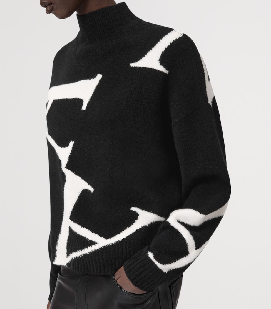 A Star Sweater BLACK/WHITE Image 5