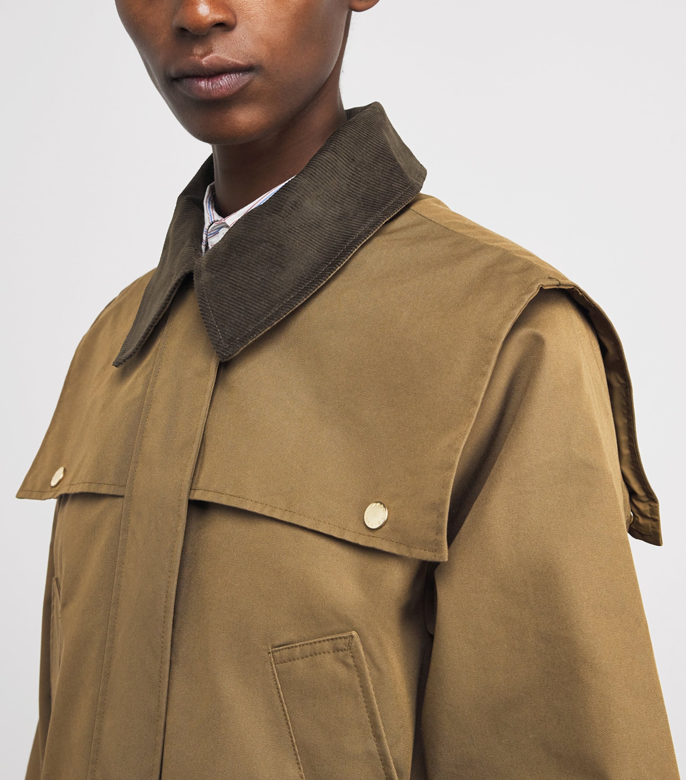 Bilsdale Showerproof Jacket GOLDEN OLVE/ANC TRTN Image 4