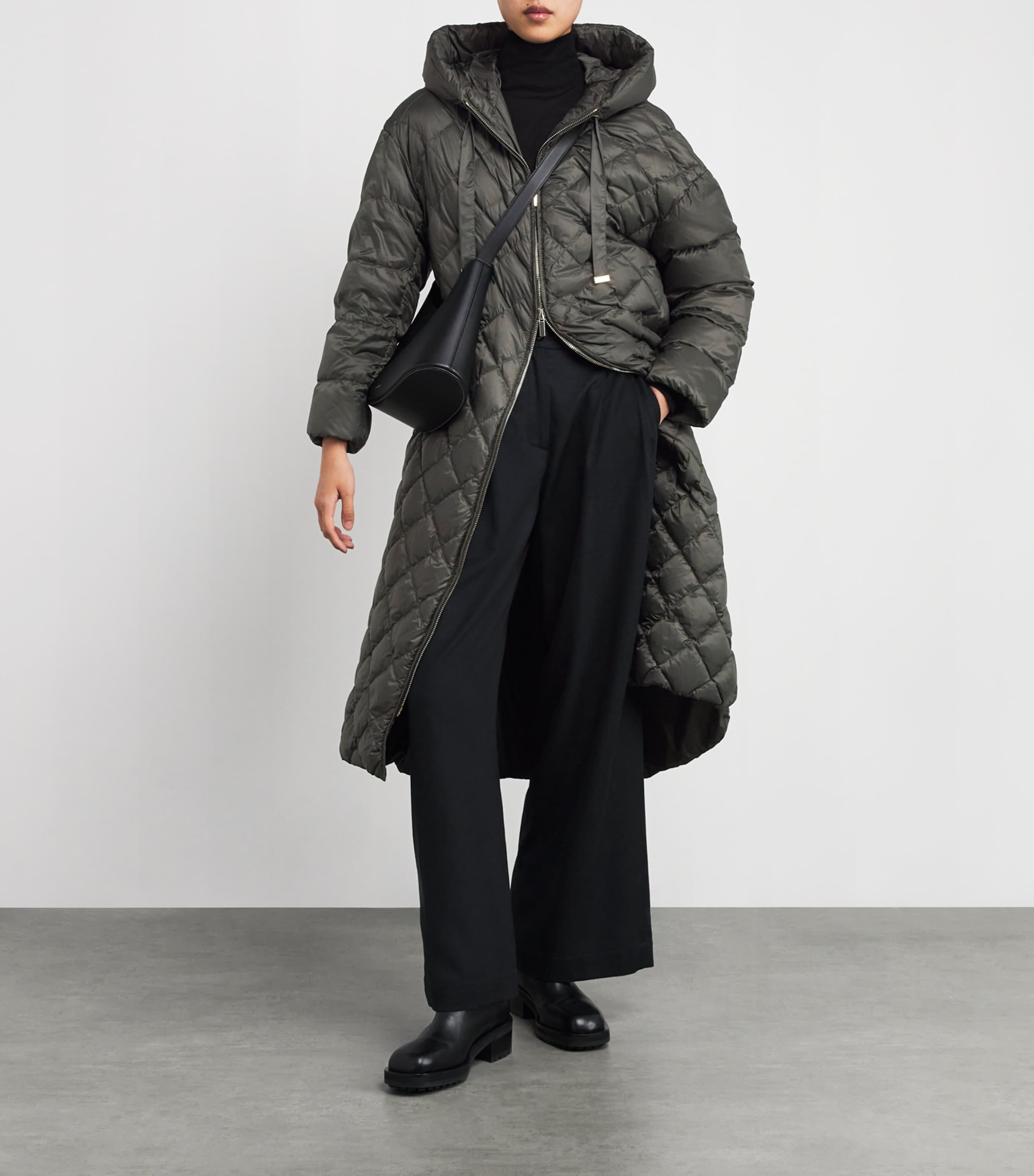 The Cube Diamond-Quilted Parka GREEN Image 2