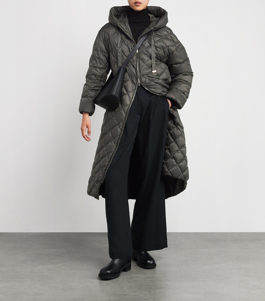 The Cube Diamond-Quilted Parka GREEN Image 2