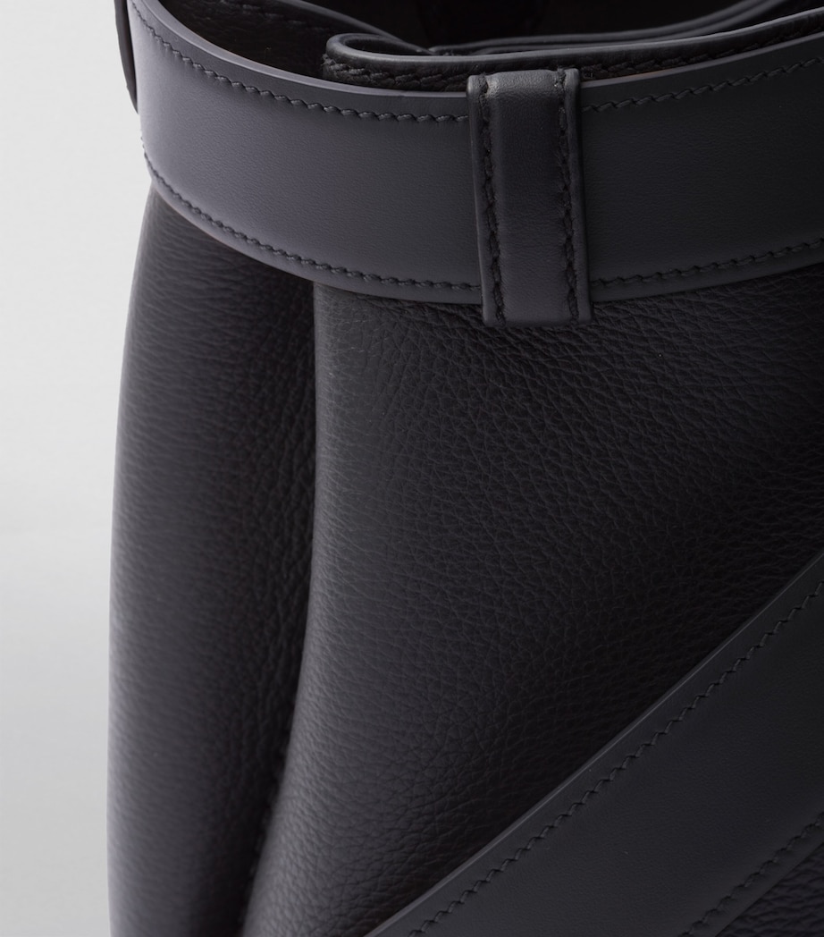 Medium Leather Buckle Tote Bag F0002 Image 5