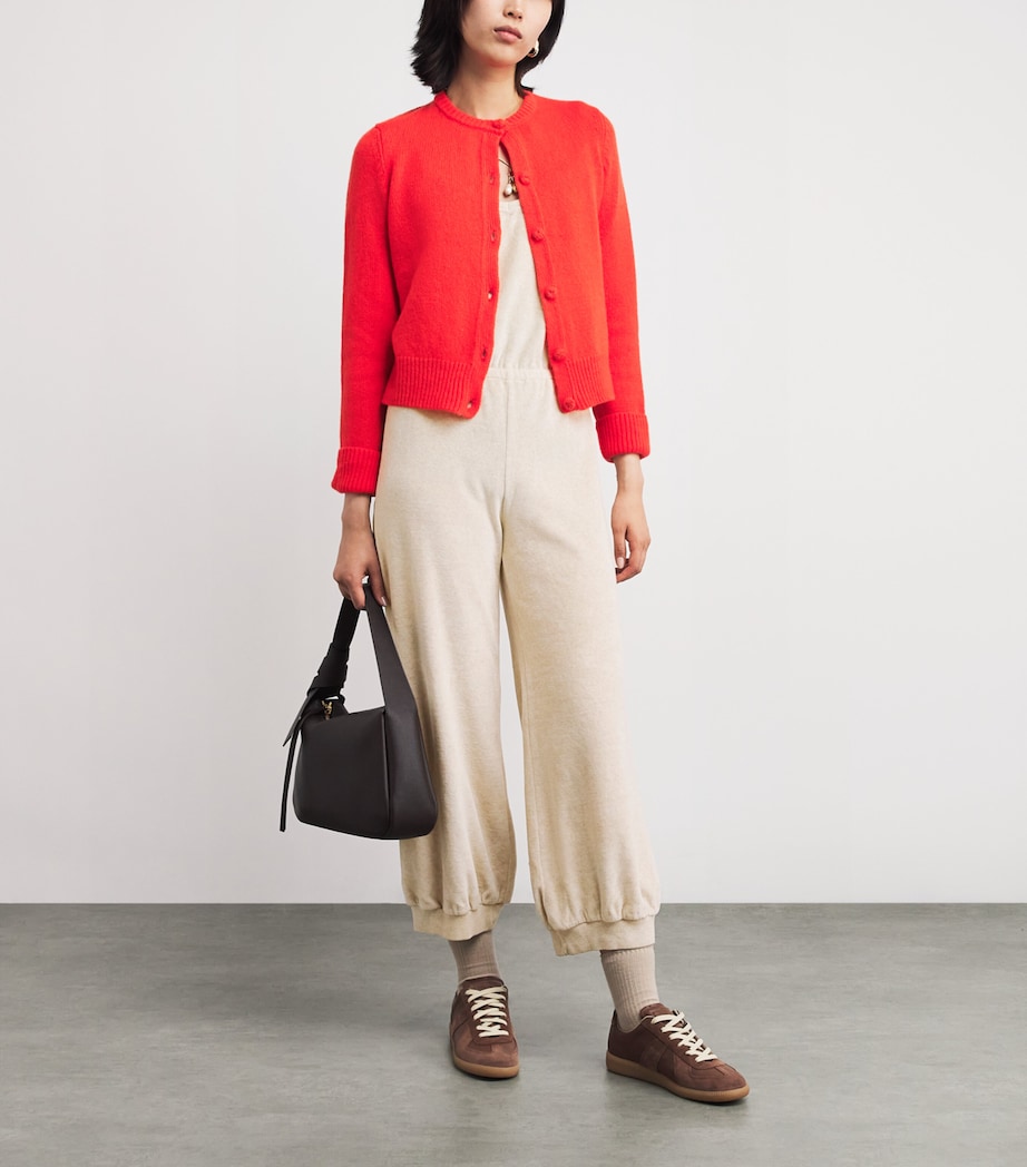 Cotton-Blend Giorgi Tank Jumpsuit OATMEAL HEATHER Image 2