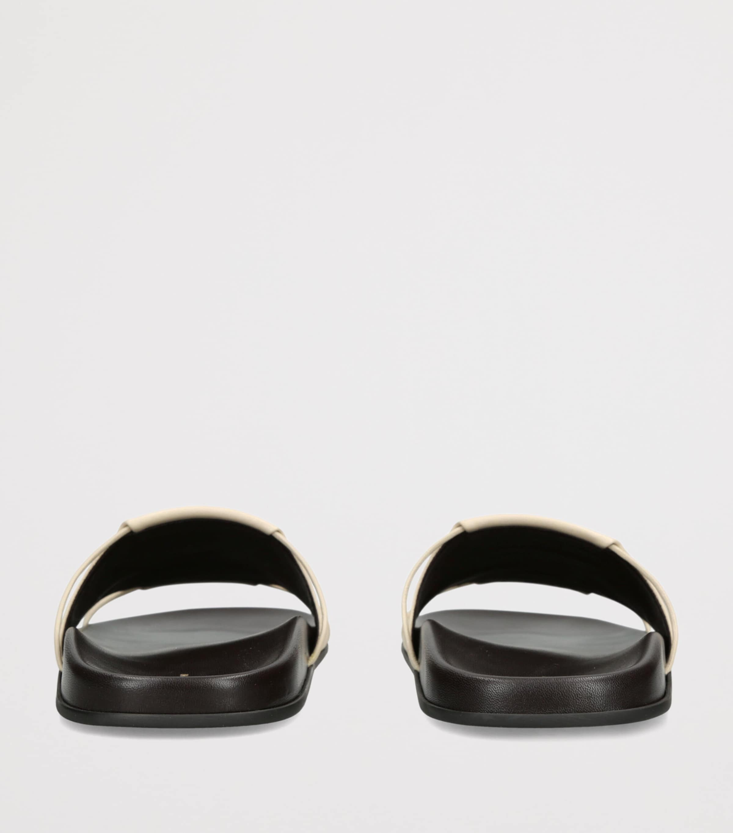 The Row Vivienne Leather Slides White Image 2