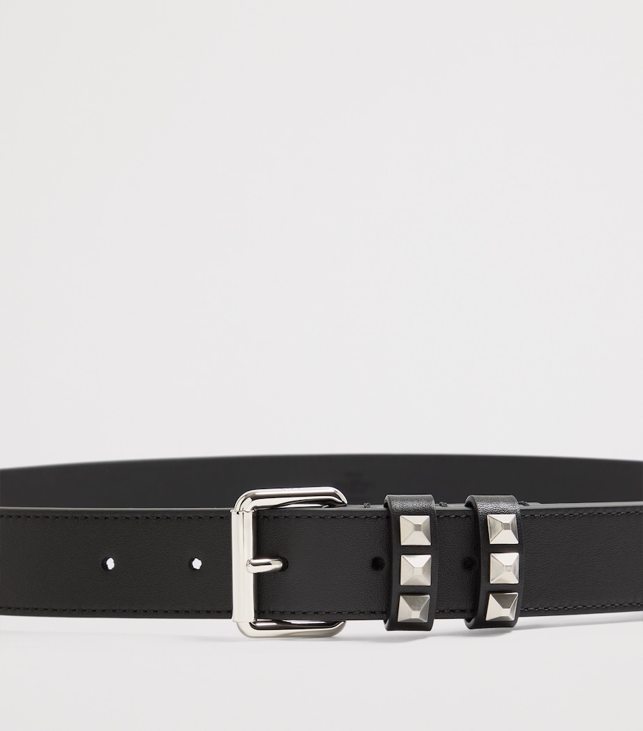 Calfskin Rockstud Belt 0NO Image 3