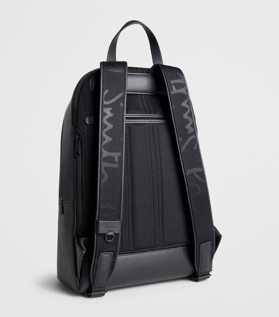 Leather Backpack BLACK Image 3