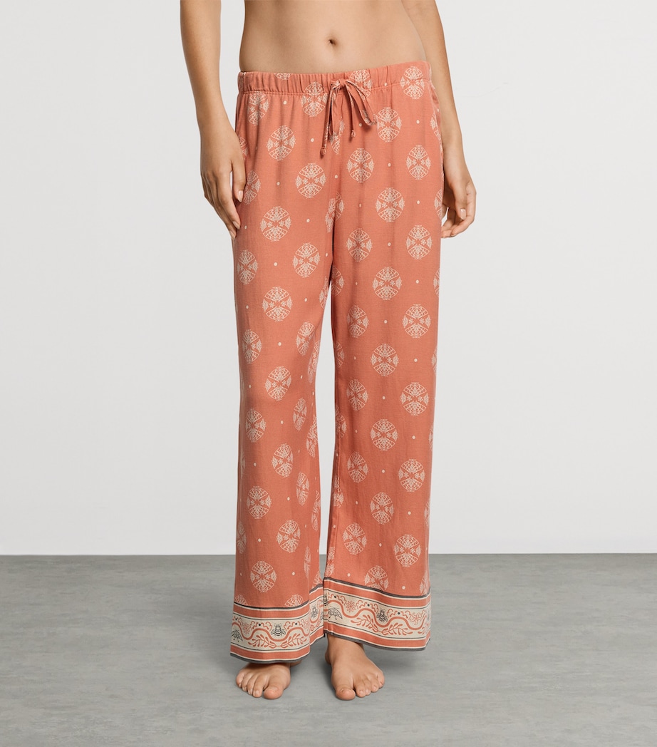 Hanro Womens Urban Casuals Lounge Trousers Pencil Mariposa Image 2