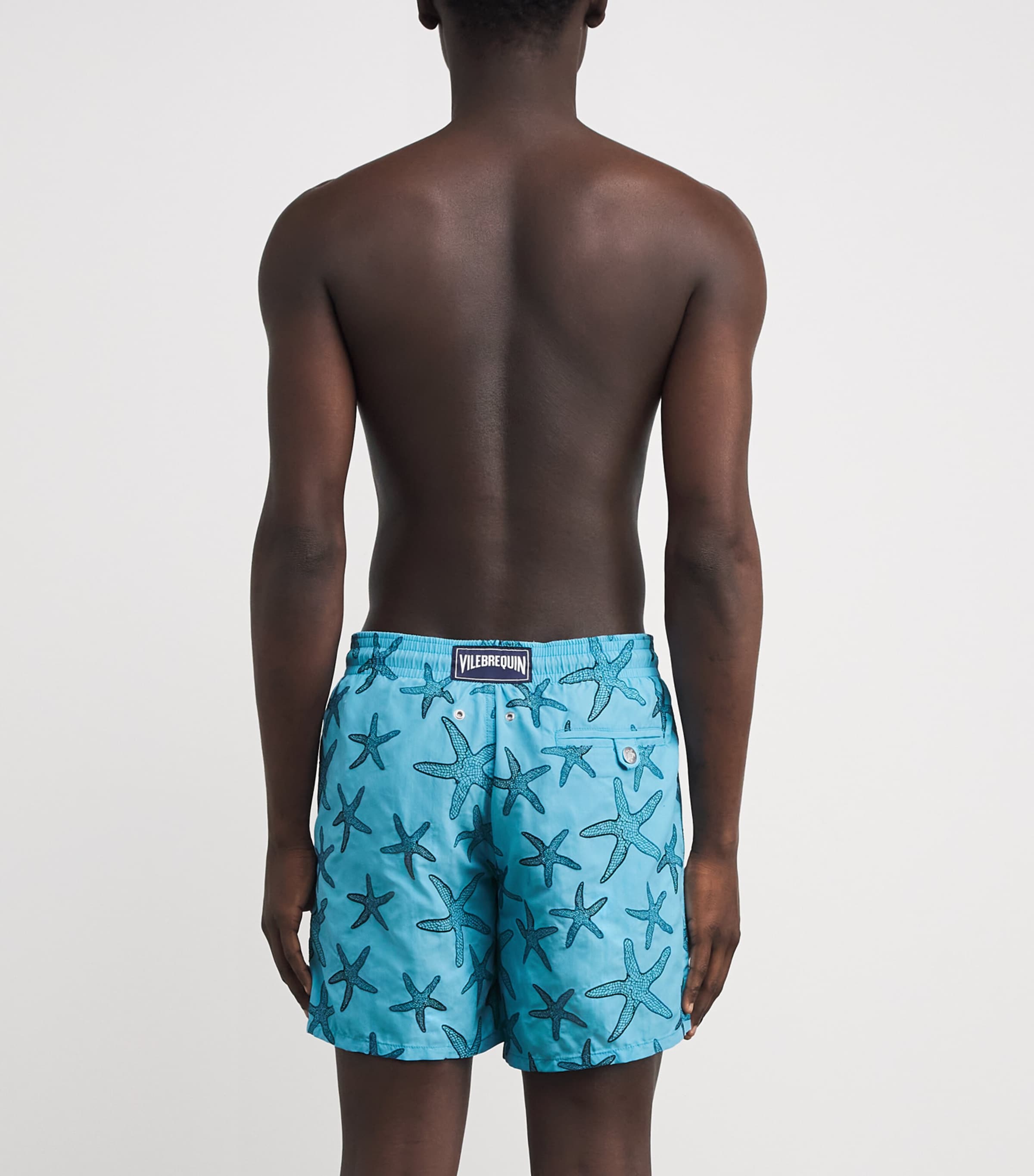 Embroidered Starfish Mistral Swim Shorts 612 TOPAZE BLEUE Image 4