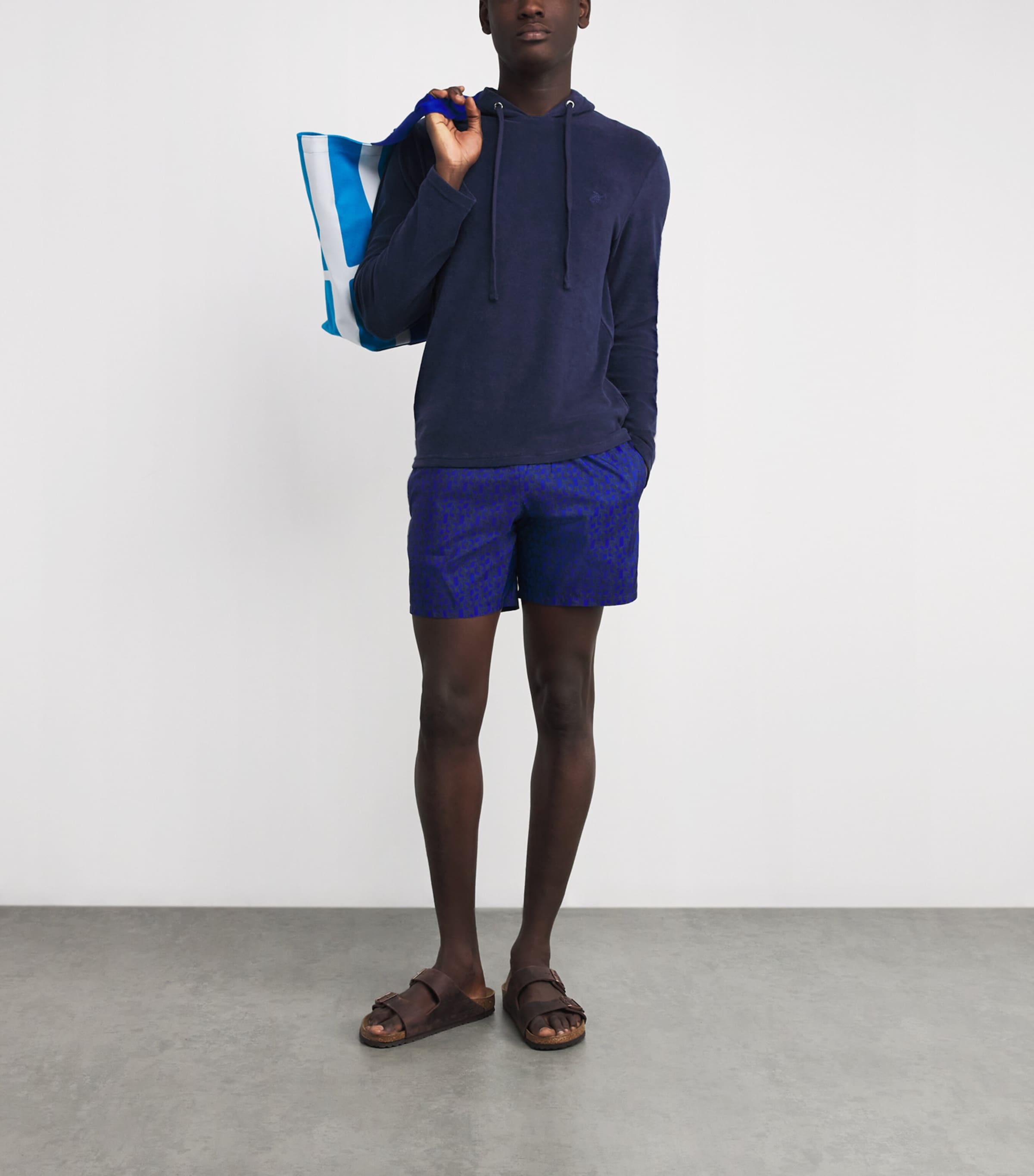 Terry Therapy Hoodie 390-BLEU MARINE Image 2