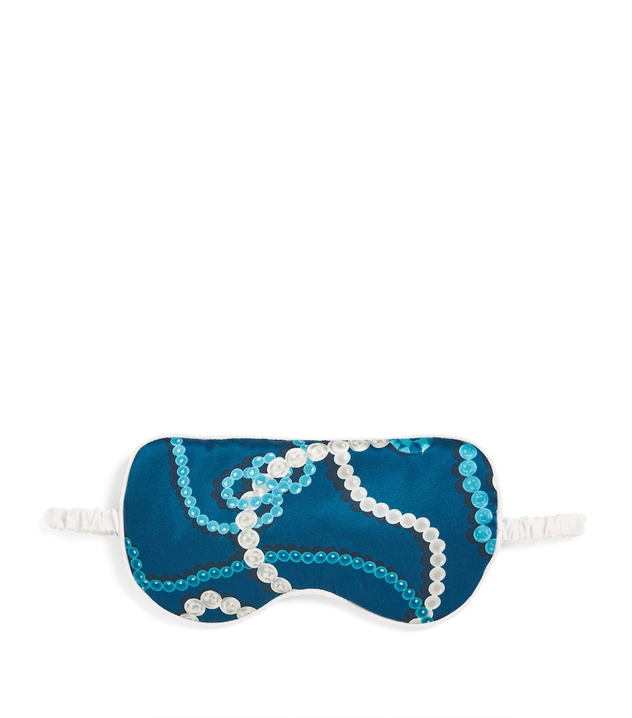 Silk Pearls Audrey Eye Mask PERIWINKLE Image 1