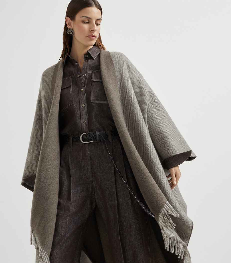 Cashmere Sparkling Poncho CYO16 Image 5