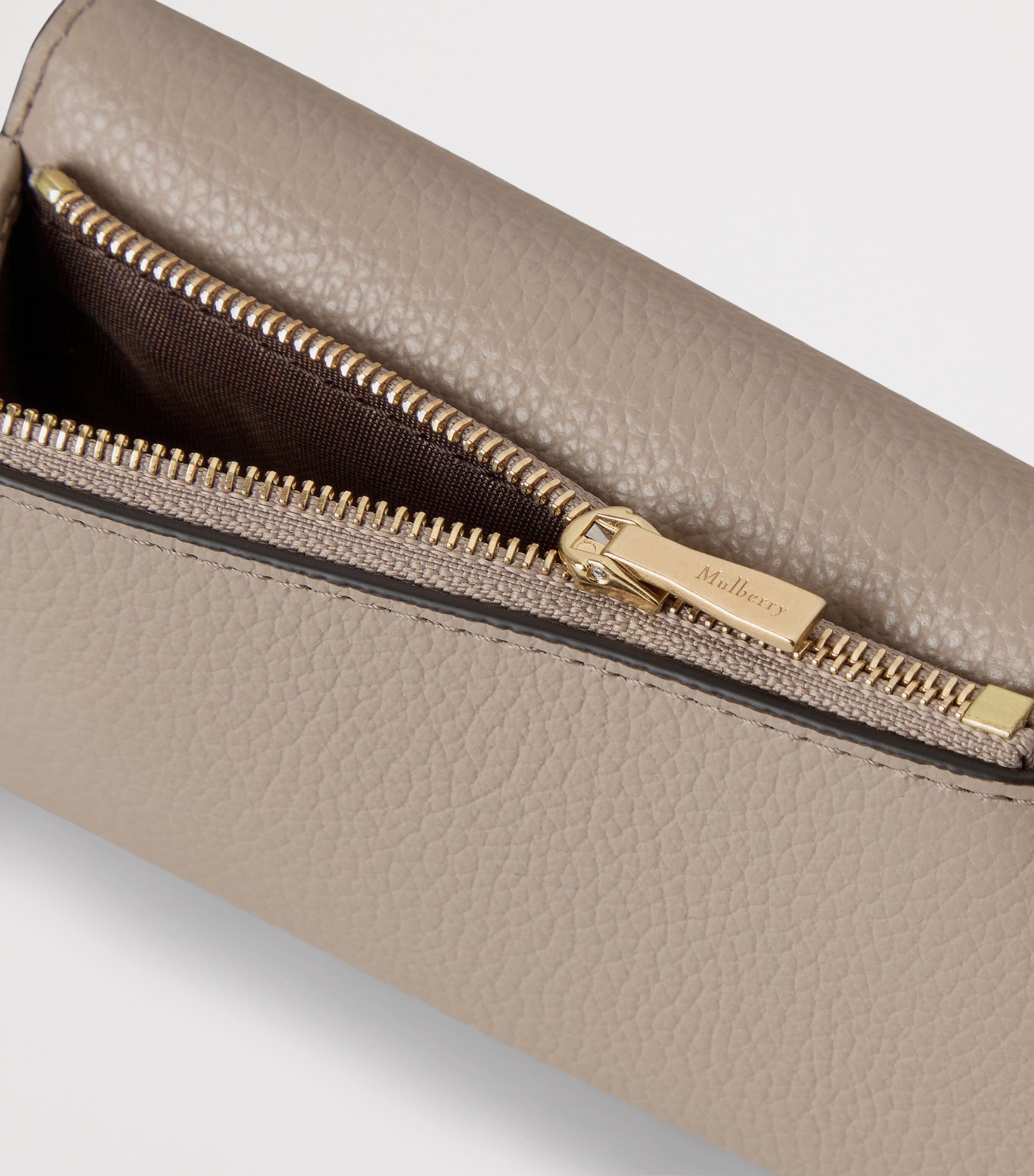 Leather Folded Wallet CASHMERE TAUPE Image 3