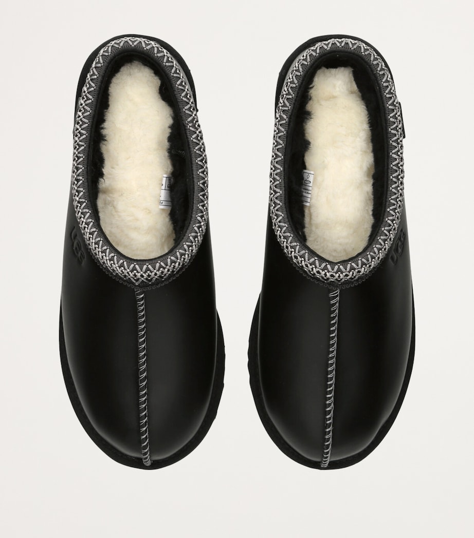 Leather Tasman Slippers BLACK Image 4
