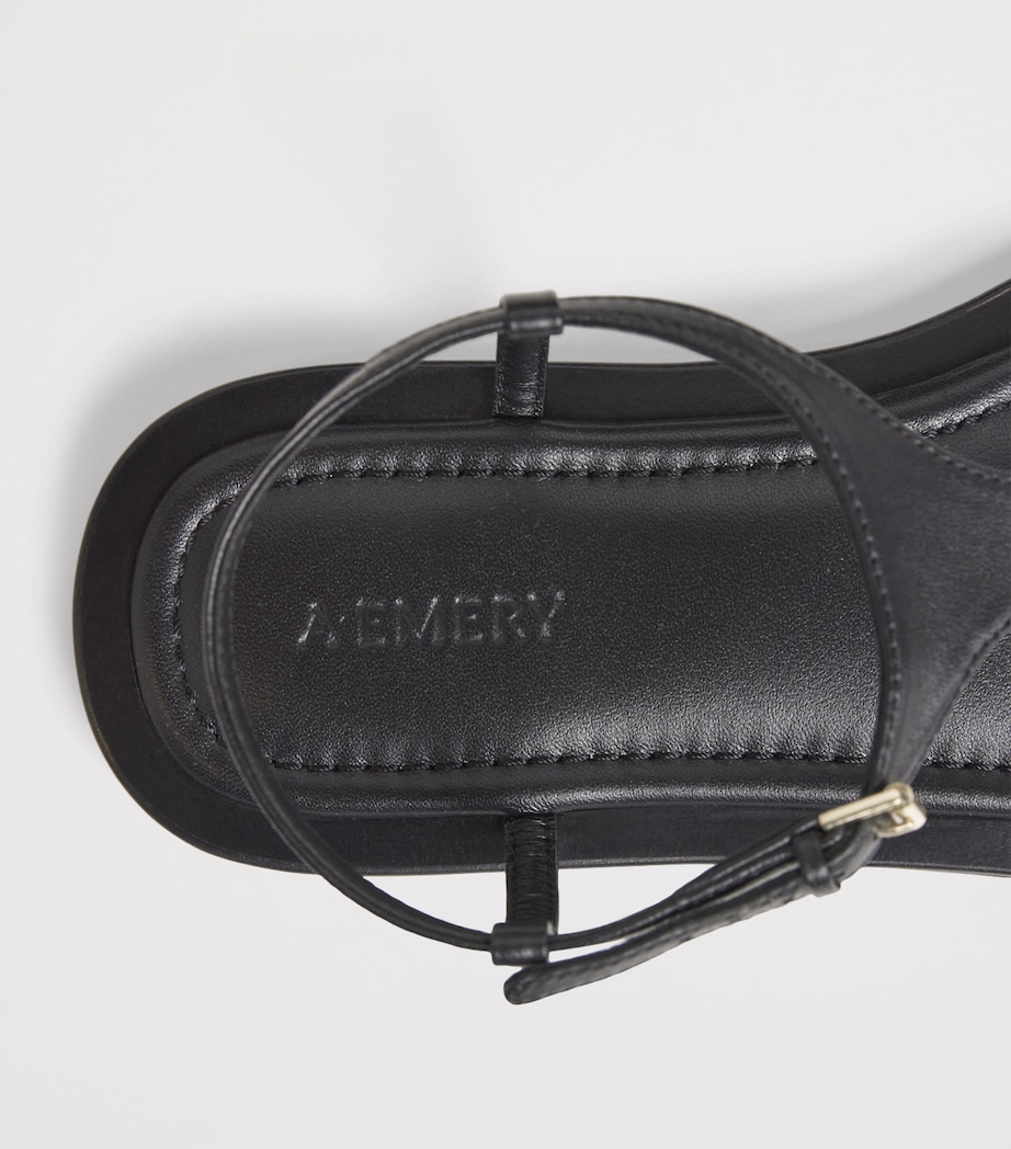 A.EMERY Leather Alta Sandals Black Image 7