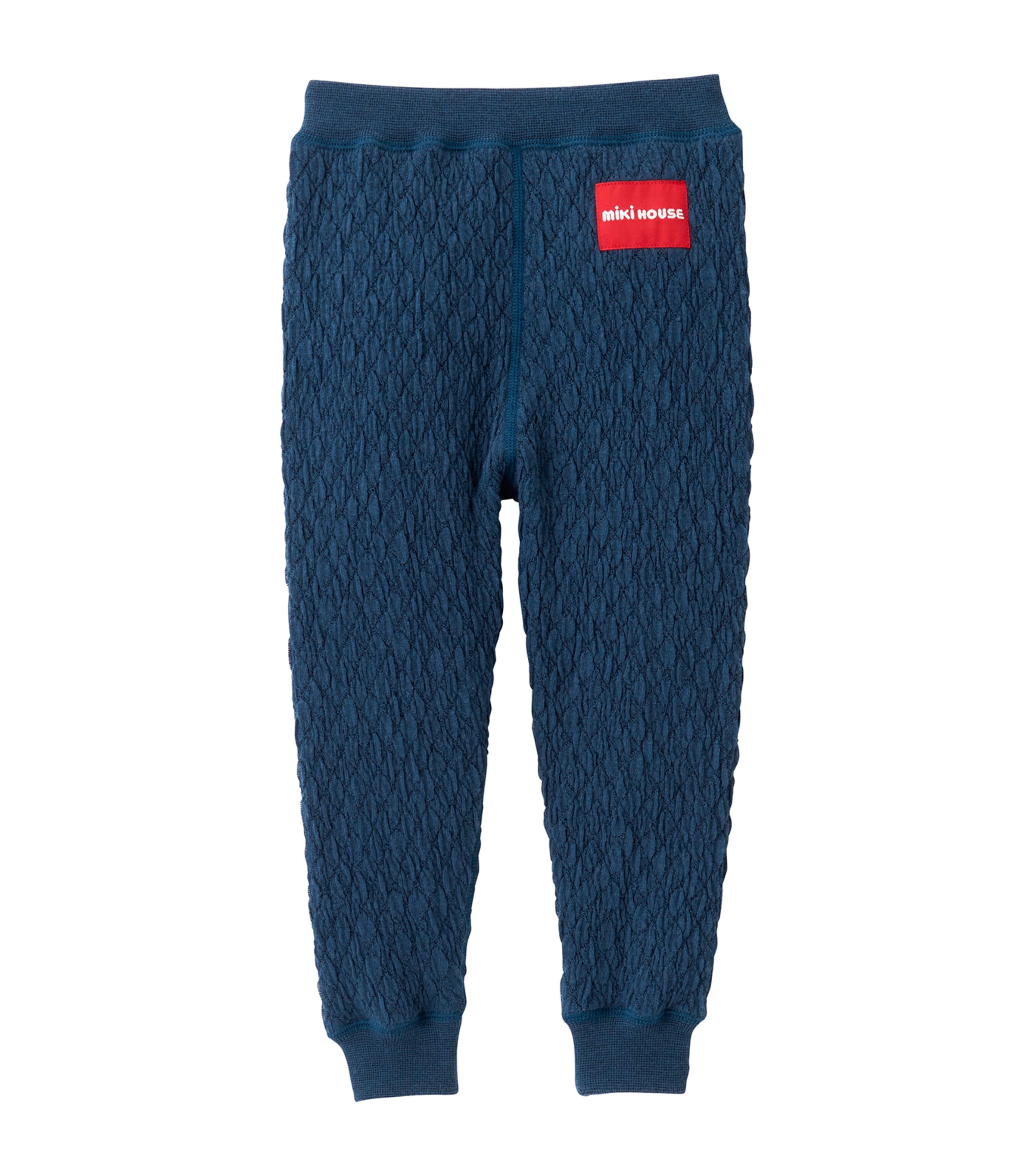 Miki House Textured Crinkle Leggings In Navy