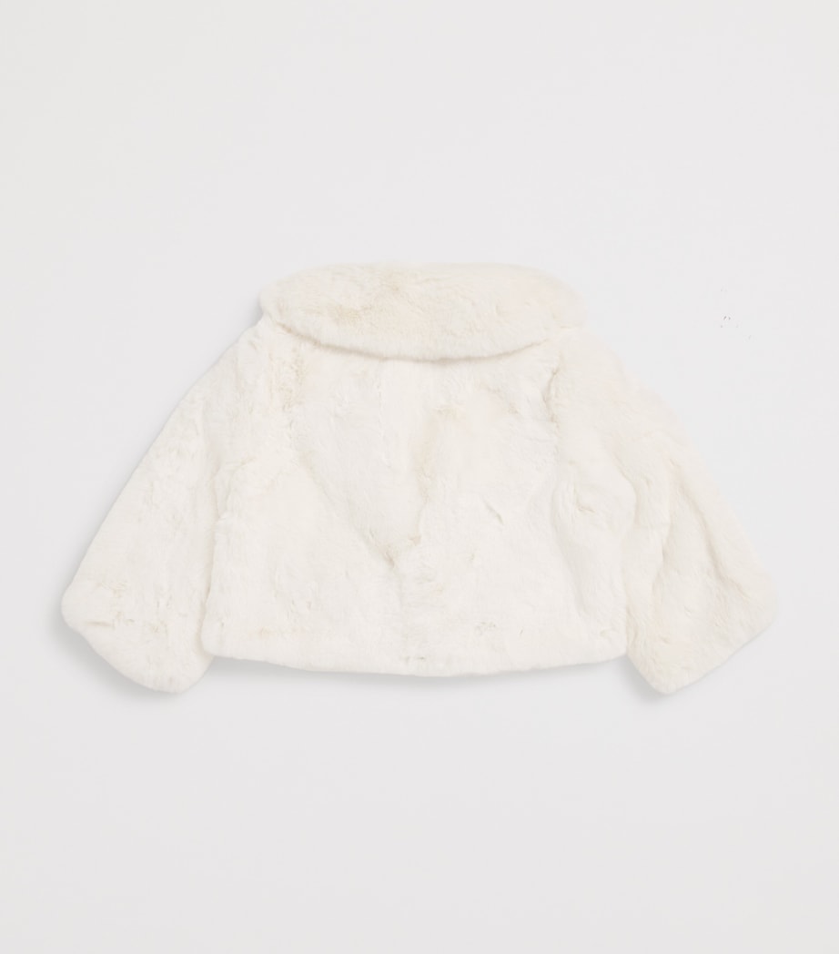 Faux Fur Jacket (3-12 Years) CREAM Image 2