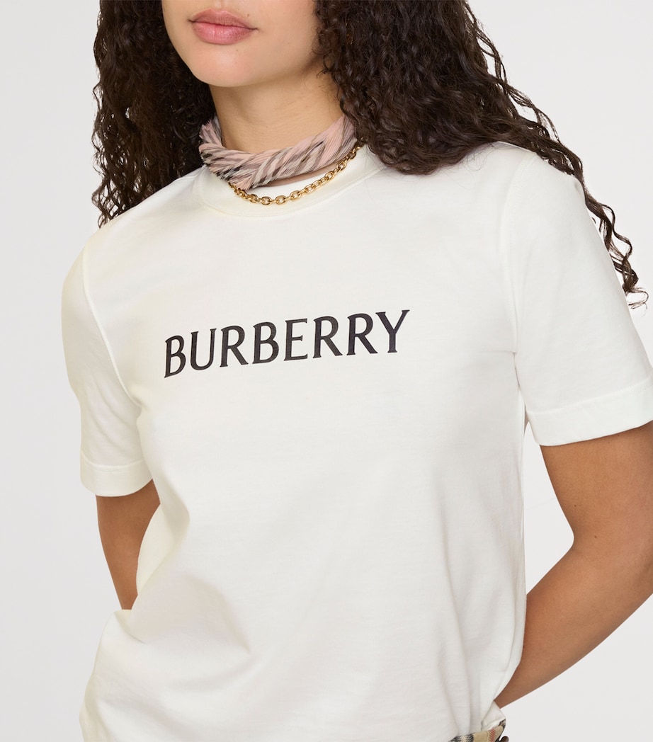 Cotton Logo T-Shirt CHALK Image 3