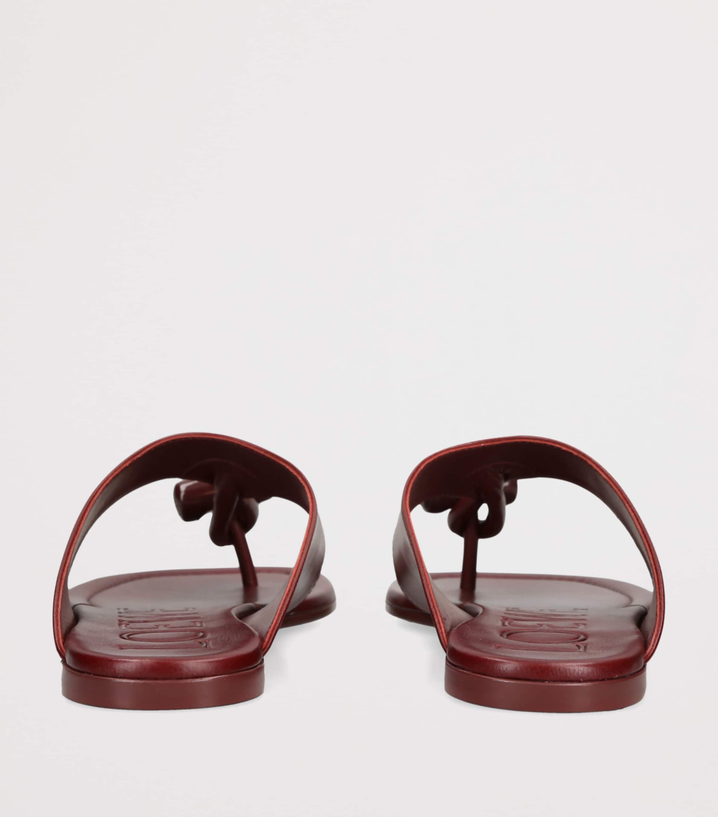 LOEWE Leather Toggle Sandals Red/dark Image 2