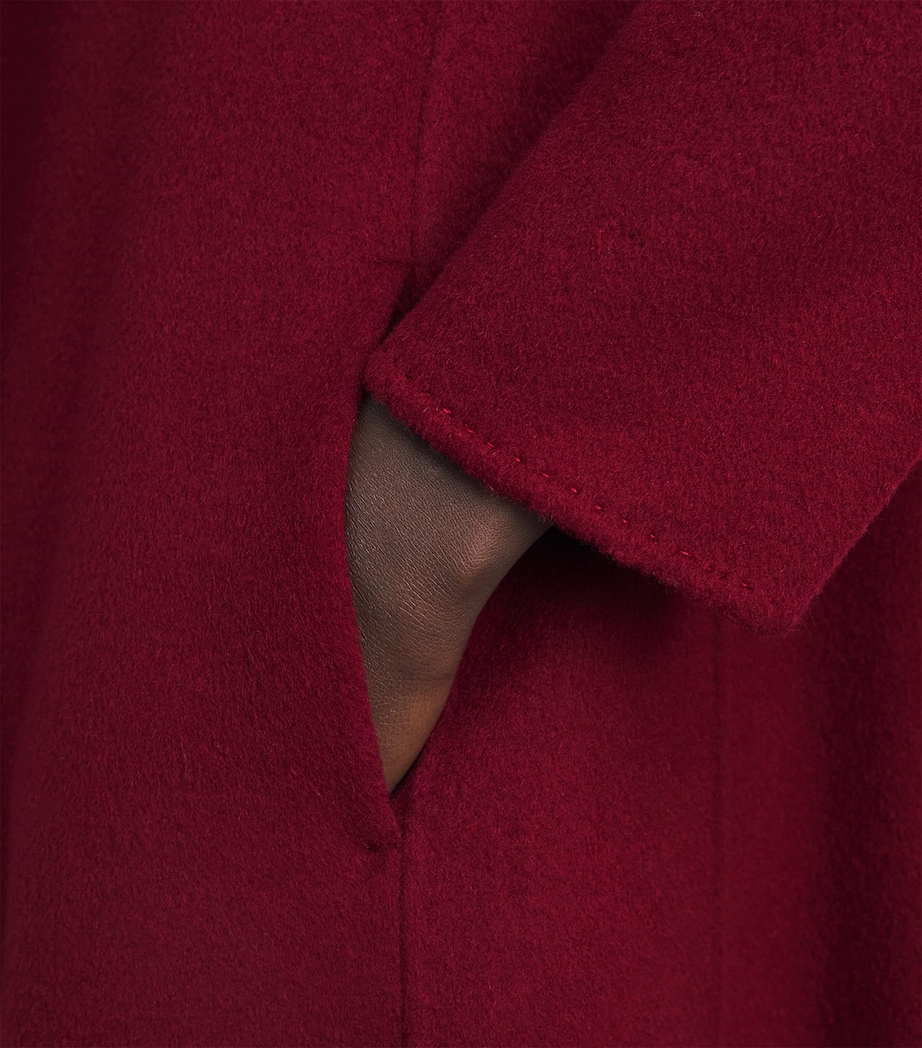 Wolk Morais Womens Cashmere L'Opera Long Coat Ruby Image 5