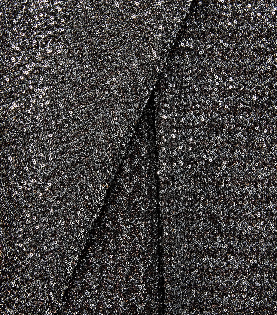 Missoni Womens Metallic Straight Trousers Blk/rst/slvr Image 6
