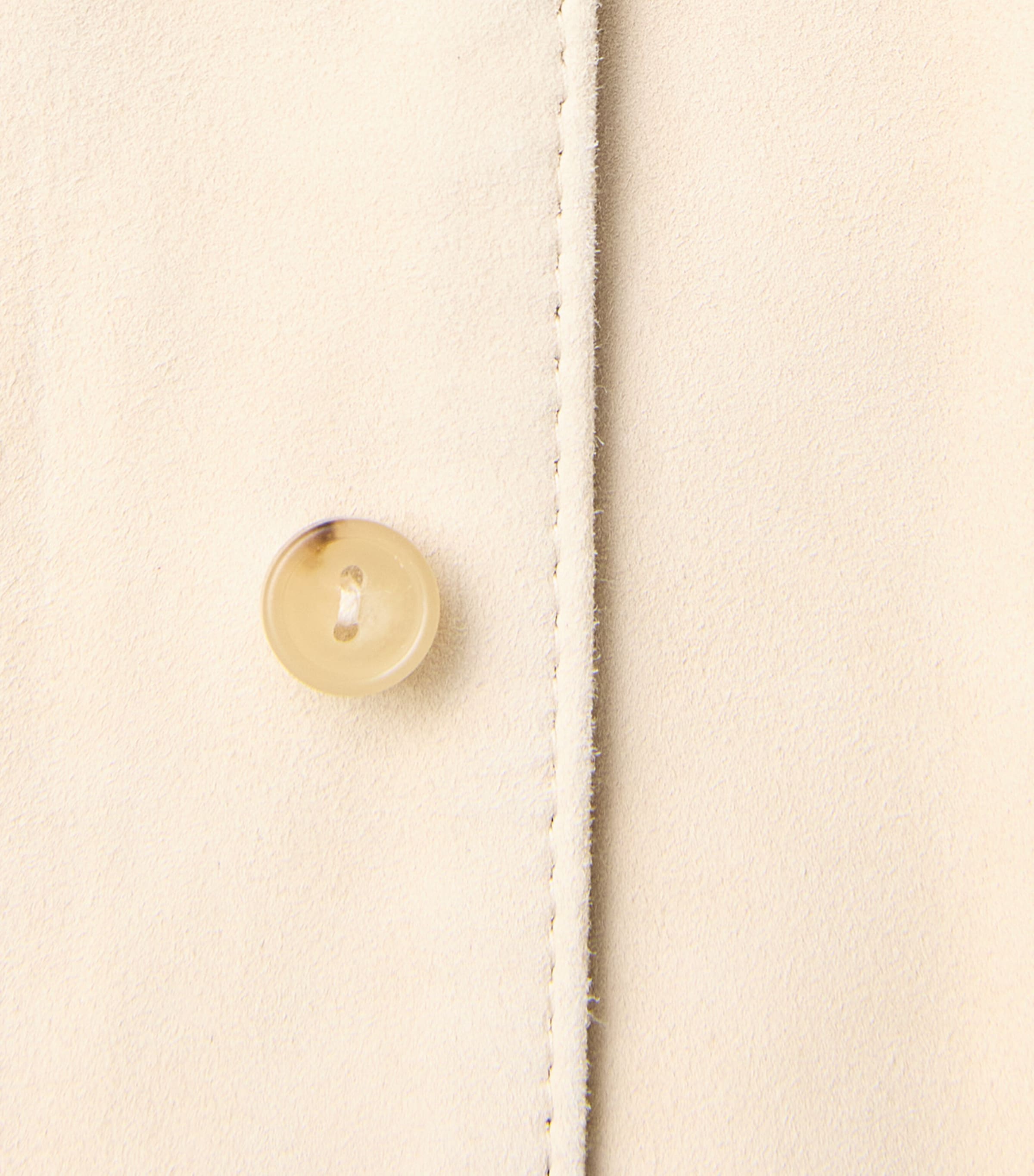 Vince Womens Suede Overshirt Sand Beige Image 6