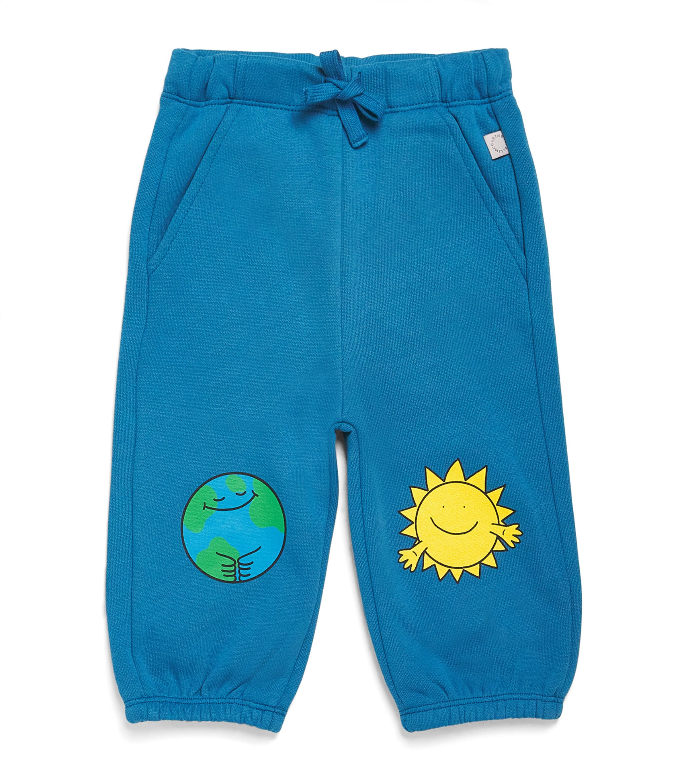 Stella Mccartney Baby Cotton Sweatpants In Blue