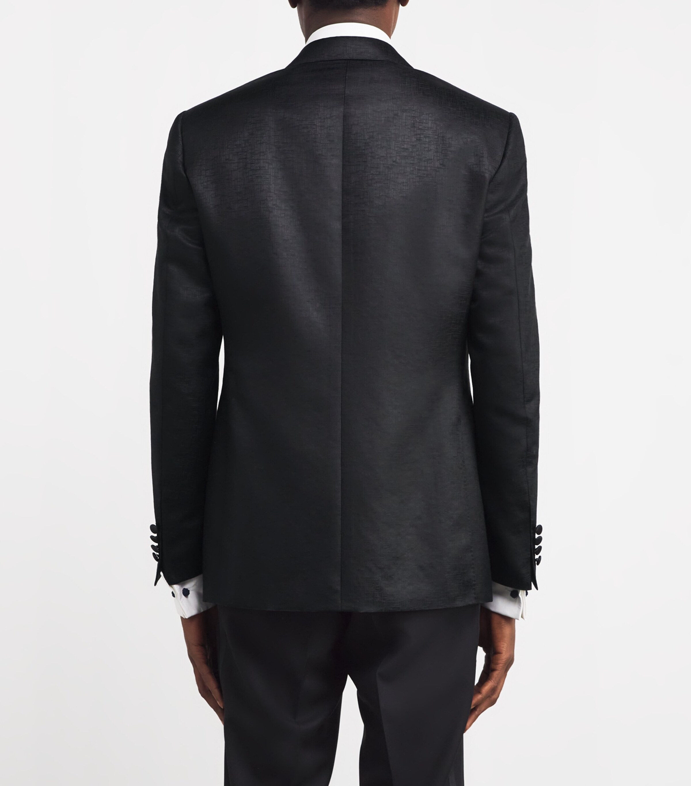 Canali Mens Cotton Textured Cocktail Jacket Image 4
