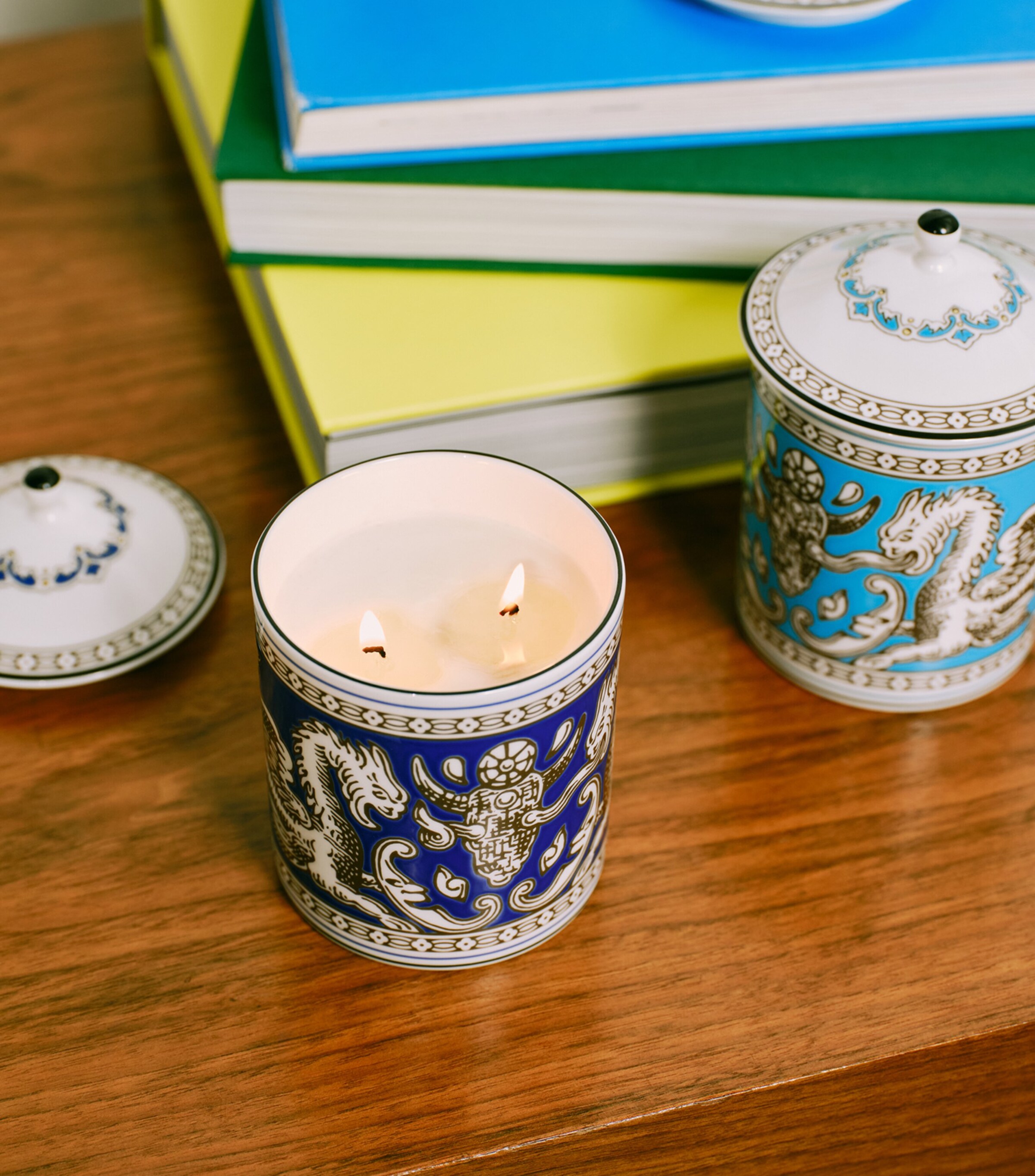 Florentine Marine Scented Candle (800g) BLUE Image 8