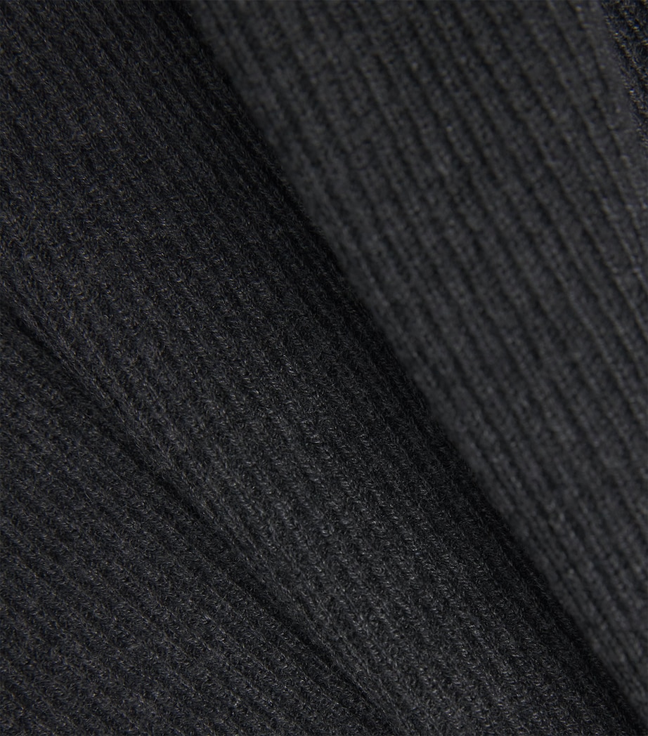 Stretch-Knit Milly Wide-Leg Trousers CHARCOAL GREY Image 5