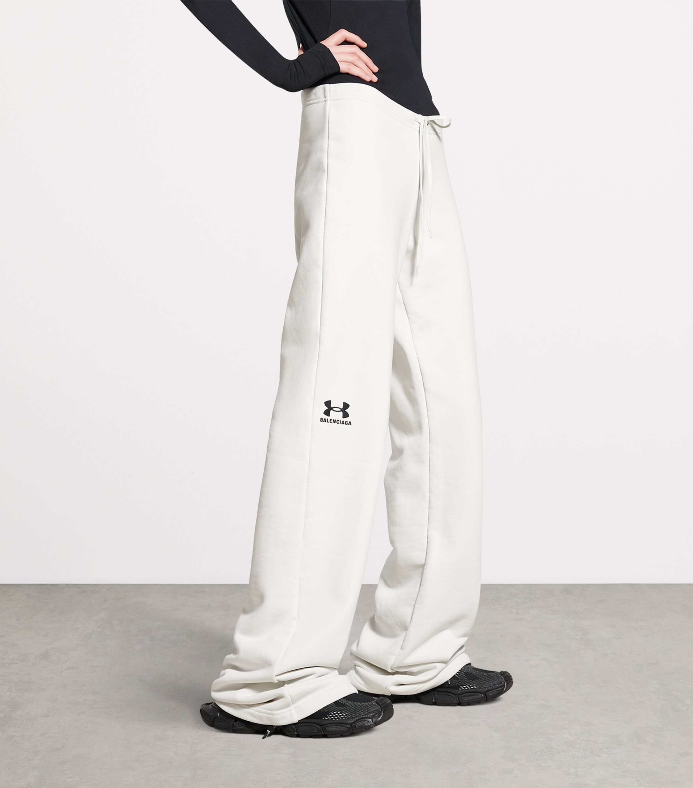 Balenciaga White x Under Armour Cotton Jersey Sweatpants | Harrods US
